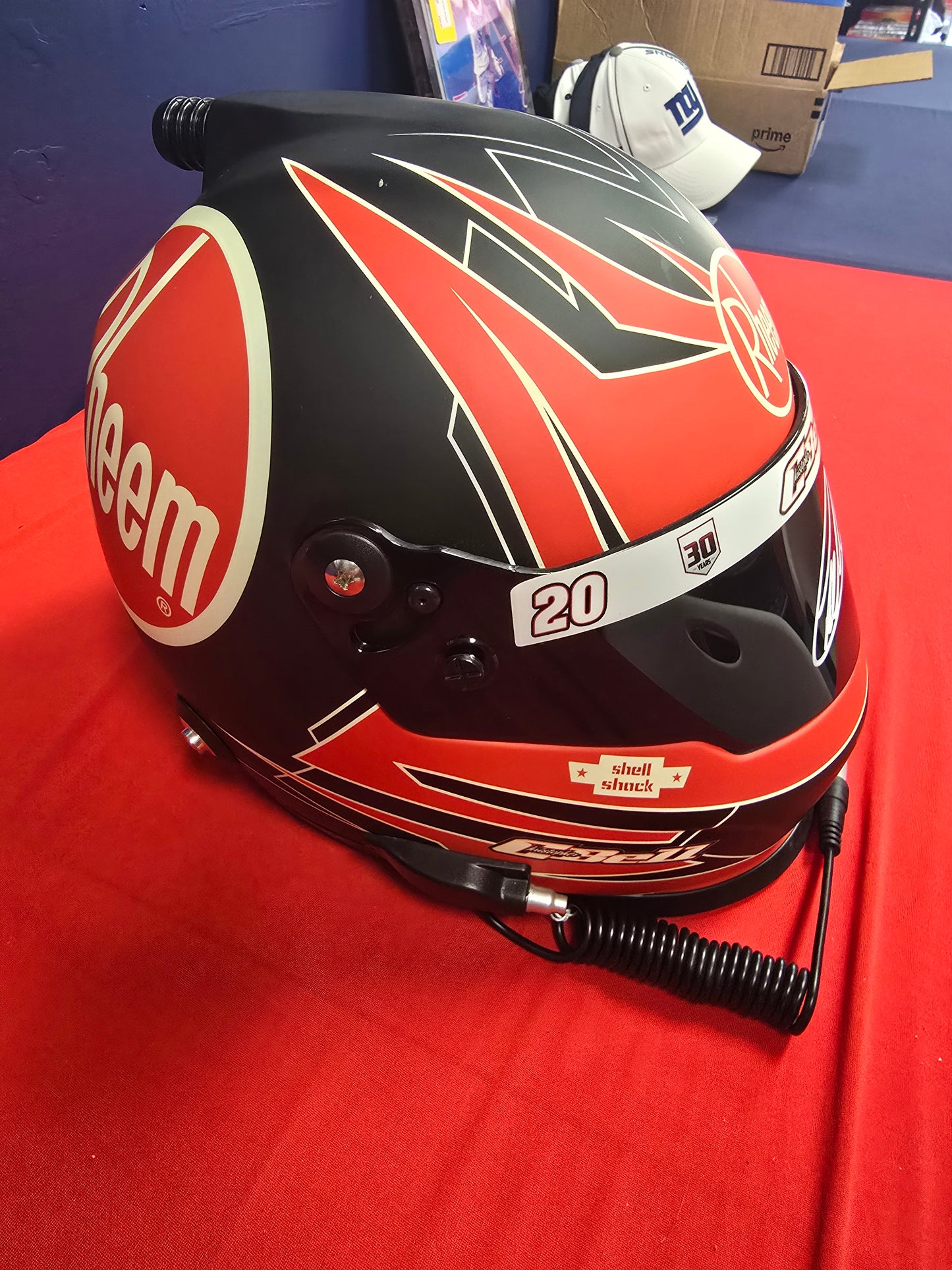 Nascar Helmet with Rheem Decal