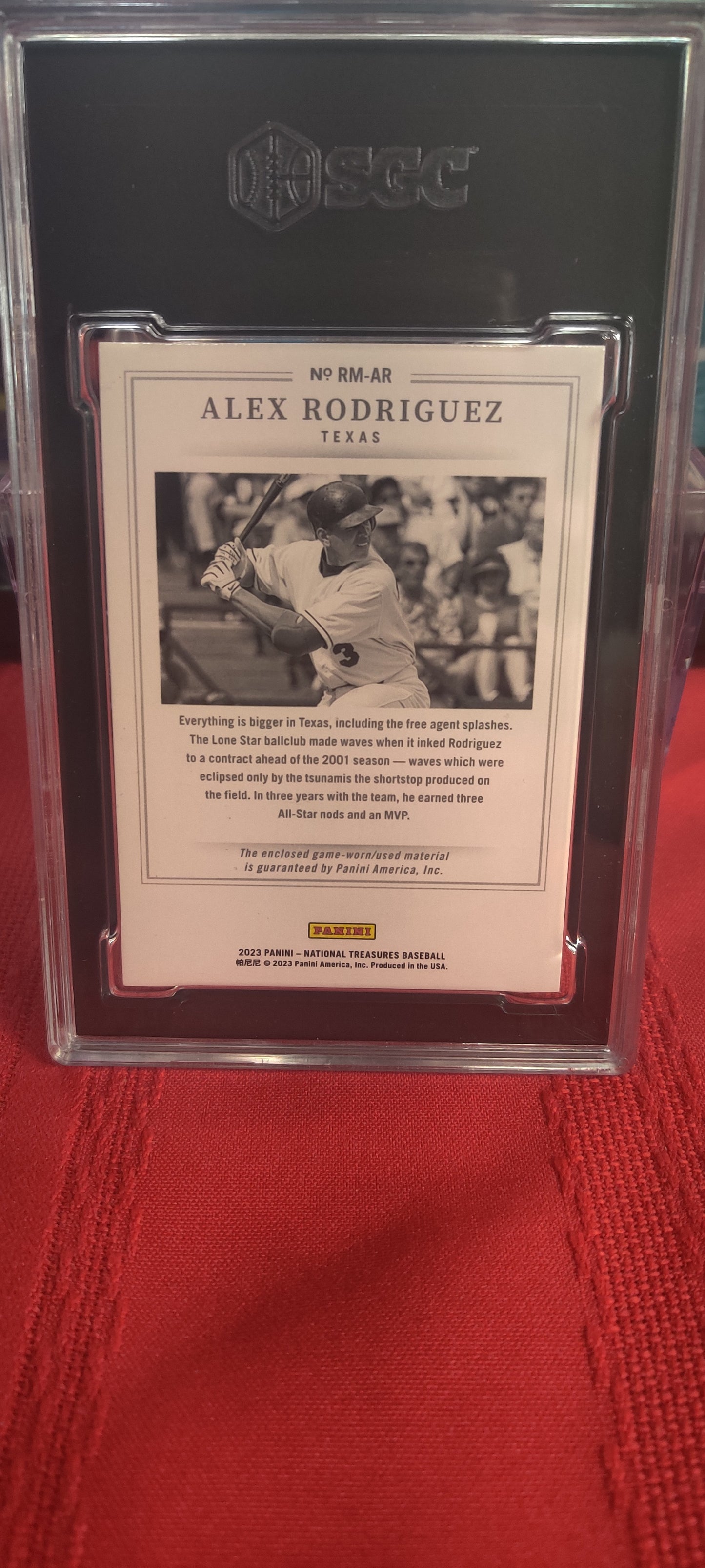 2023 Panini National Treasures Alex Rodriguez (Patch Card)