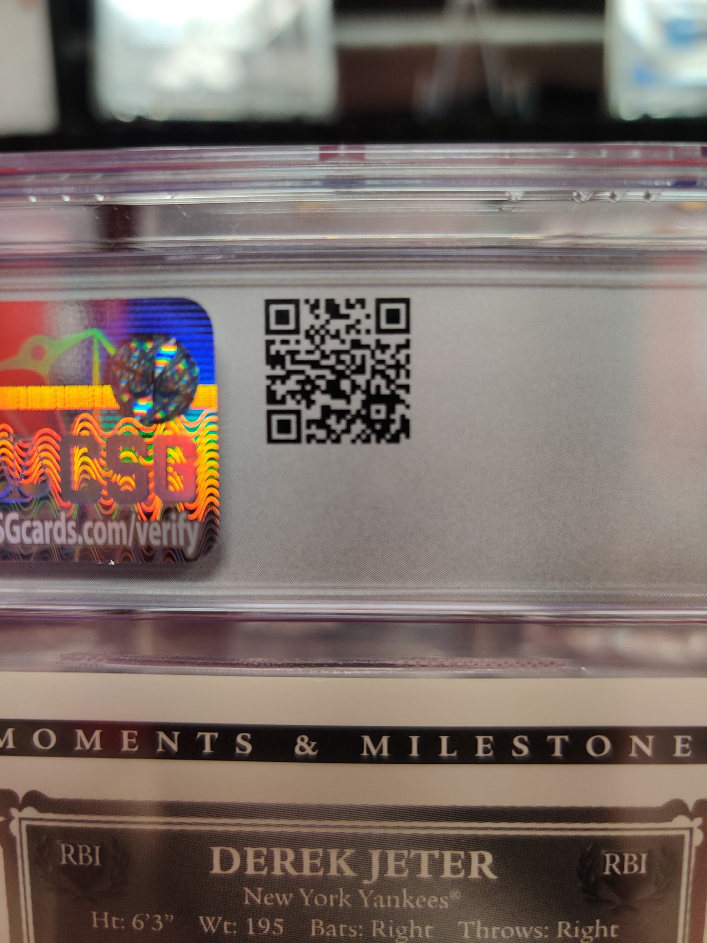 Derek Jeter Moments & Milestones card