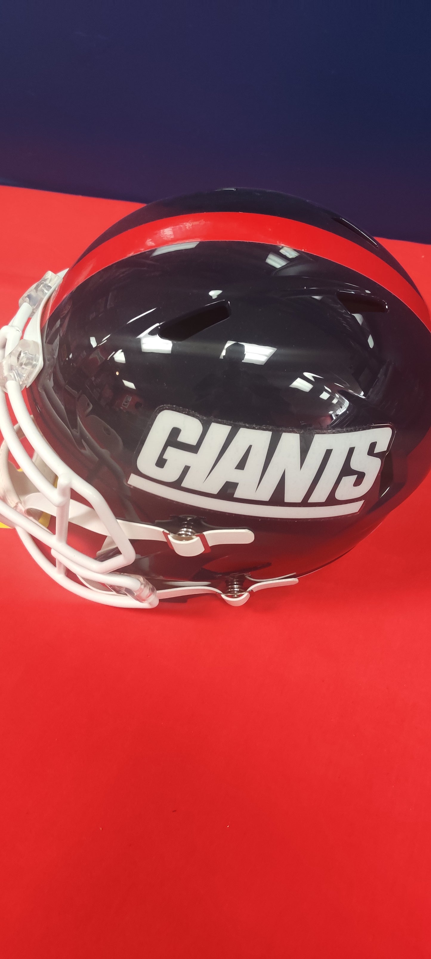 New York Giants Replica helmet signed by Lawrence Taylor
