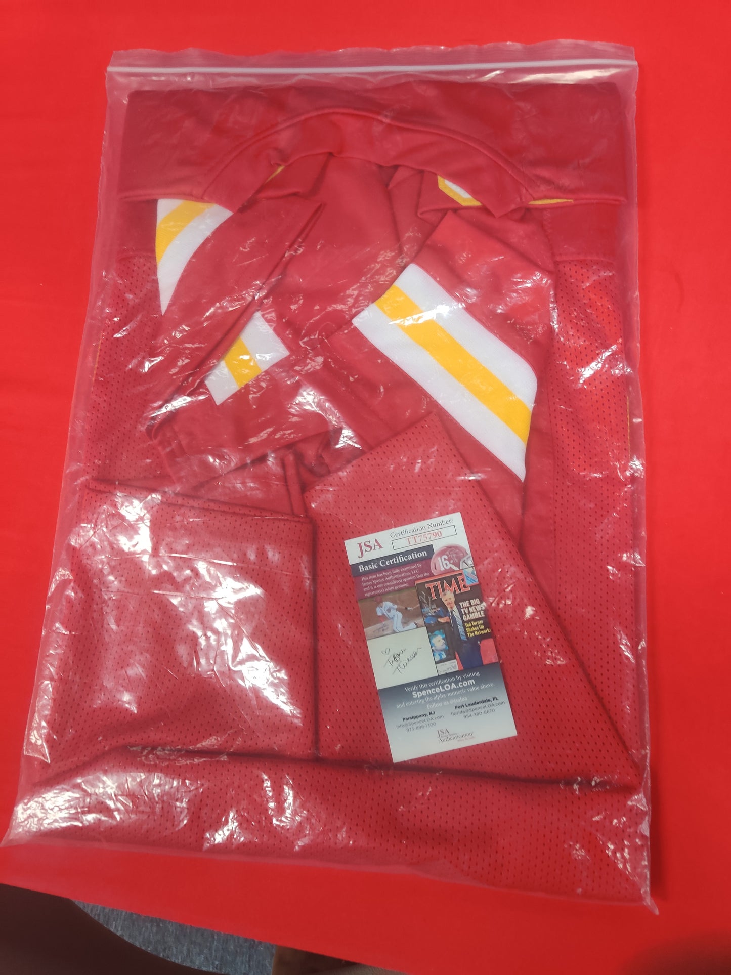 Christian Okoye Autographed jersey