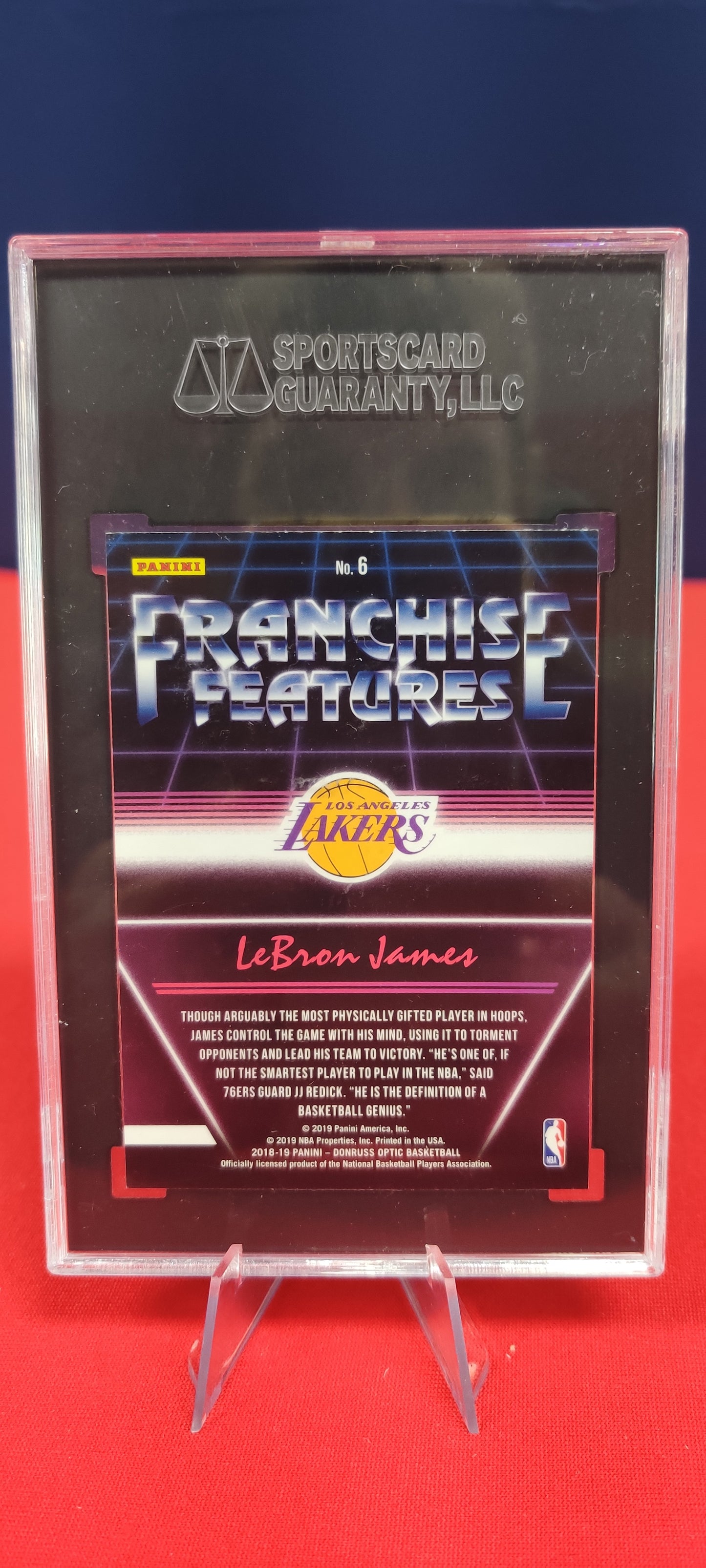 2018-19 DONRUSS OPTIC #6 LeBRon James Franchise Features