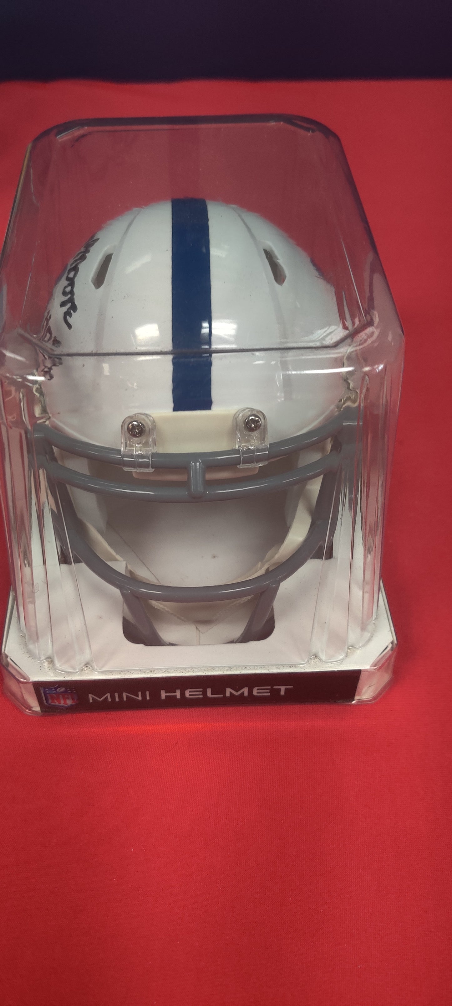 NFL Mini Helmet, Lenny Moore, Autographed
