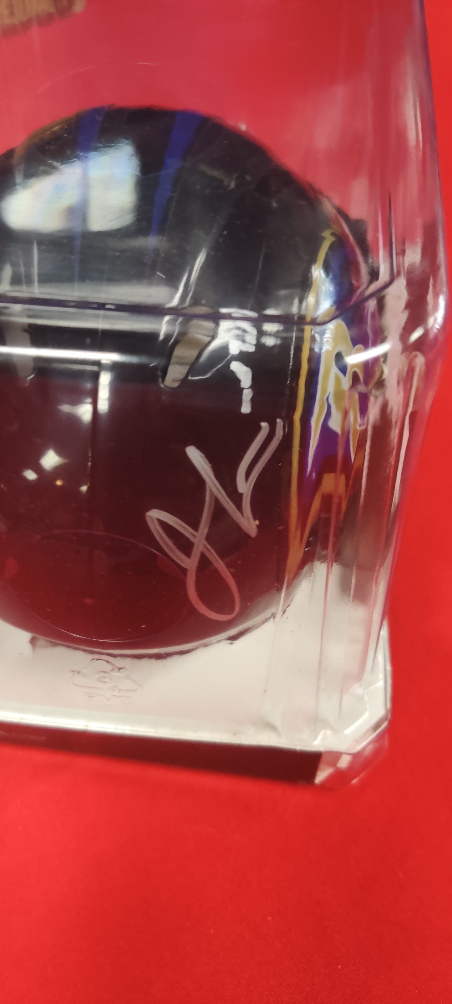 NFL Mini Helmet, Autographed By Jamal Lewis