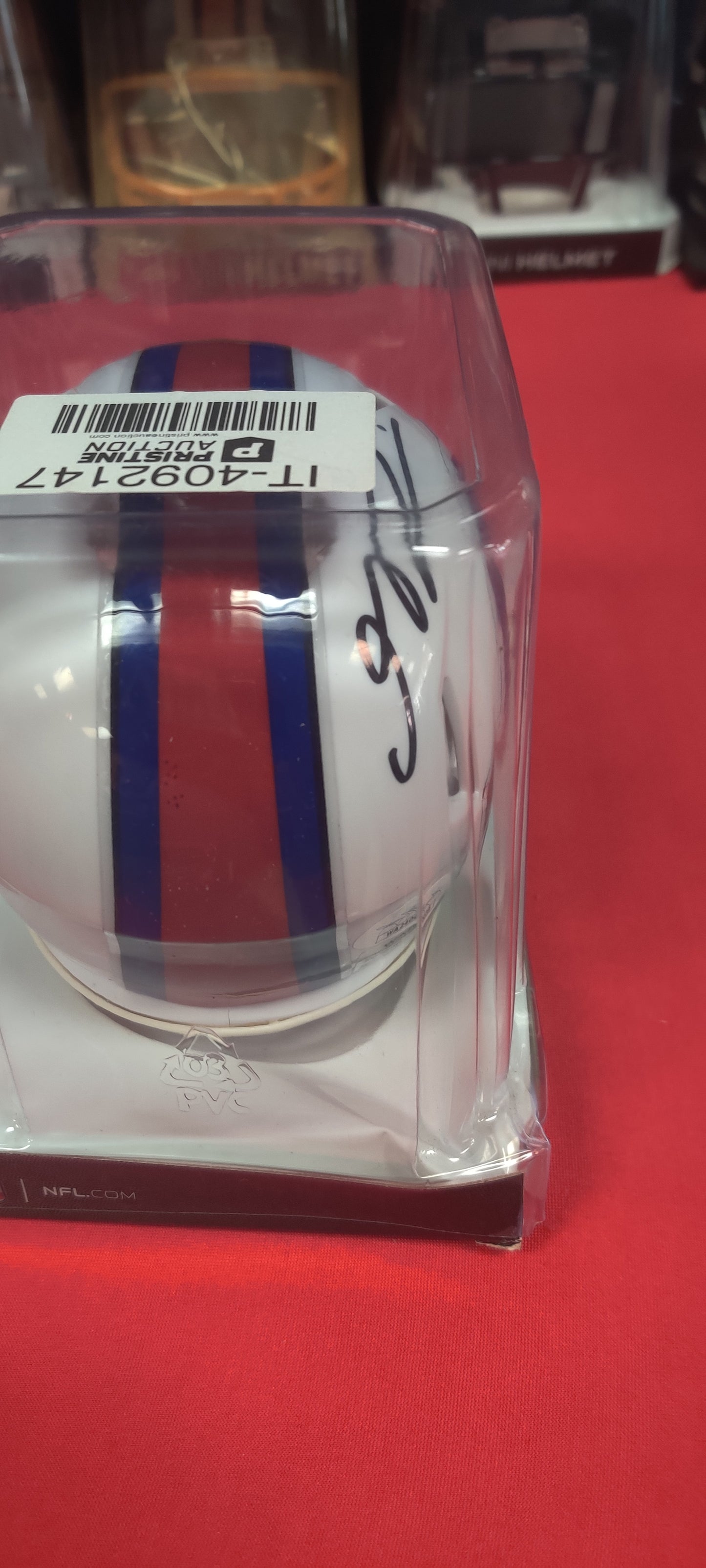 NFL Mini Helmet, Autographed by Gabriel Davis