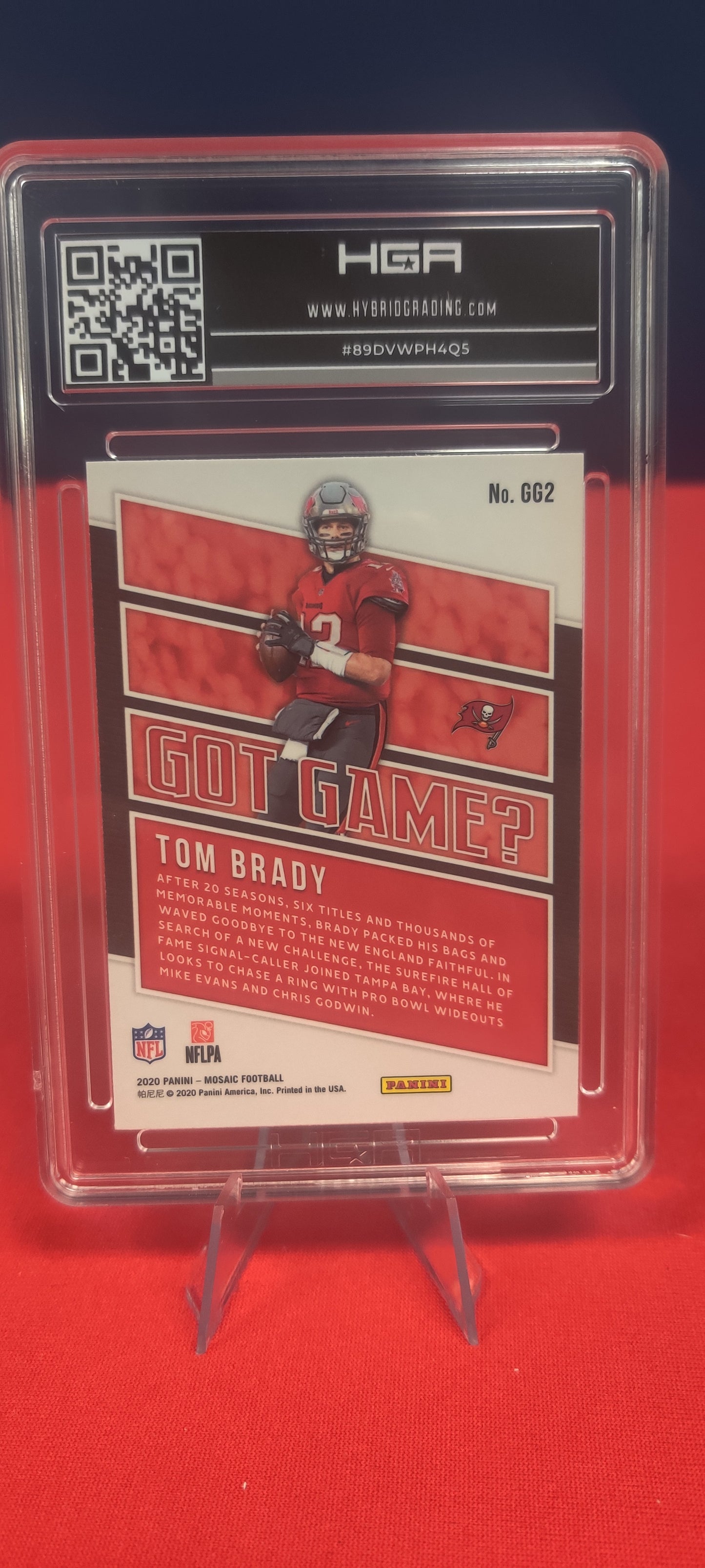 2020 panini Mosaic Got Game #GG2 Tom Brady
