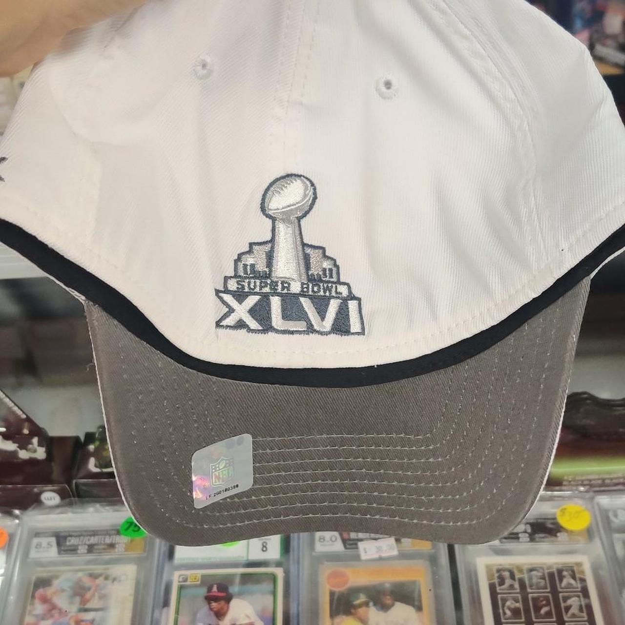 Reebok New York Giants 2011 Super Bowl XLVI Conference Champions white cap with blue 'NY' logo #superbowl #giants