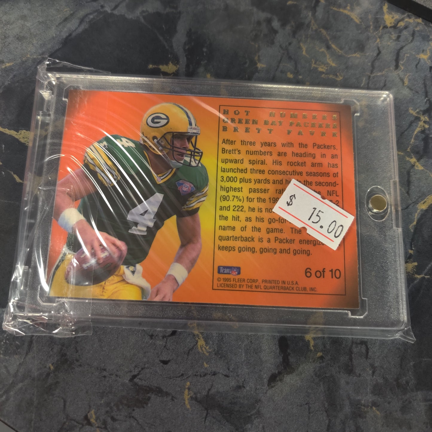 HOT NUMBERS BRETT FAVRE 1995