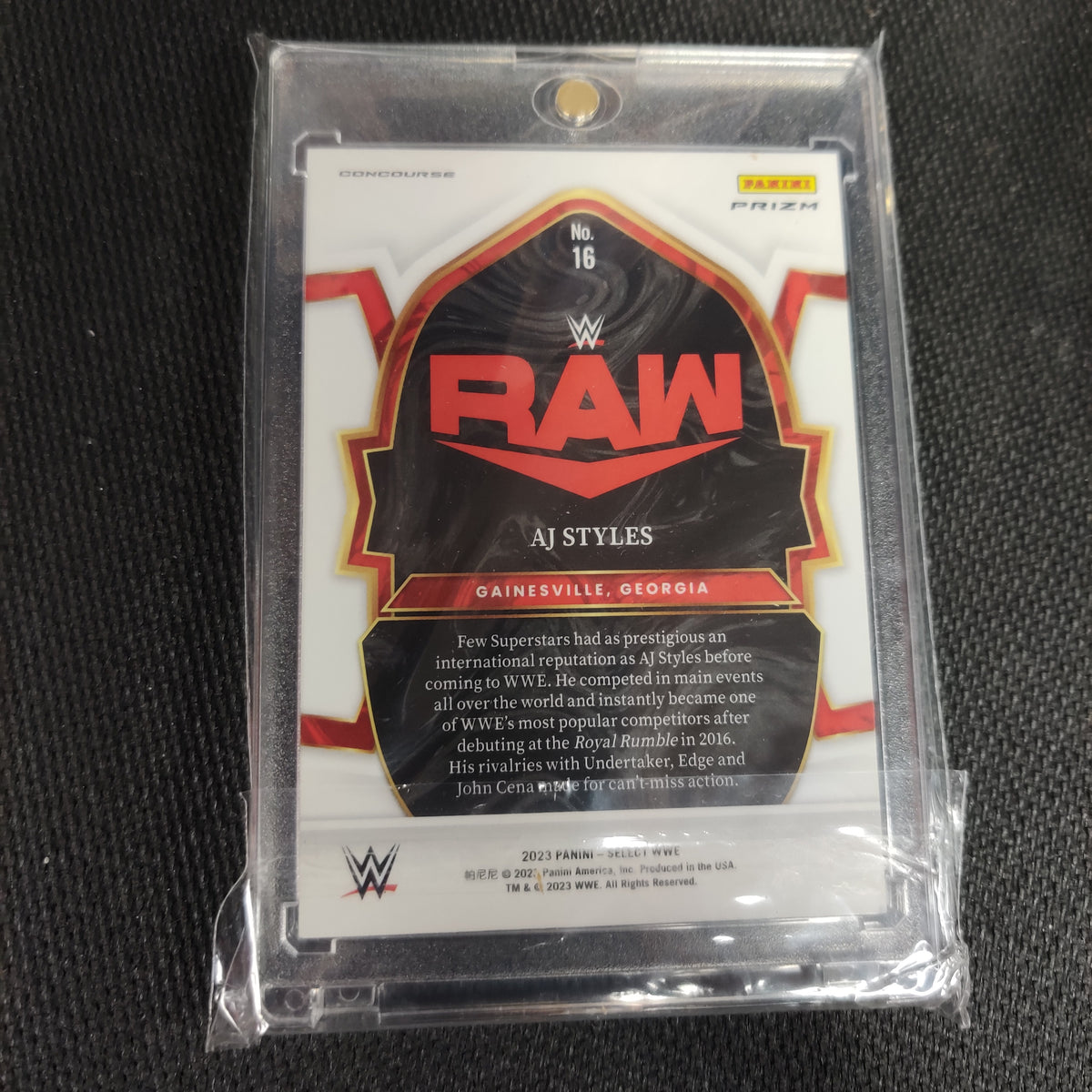 SELECT AJ STYLES WWE 2023 PANINI