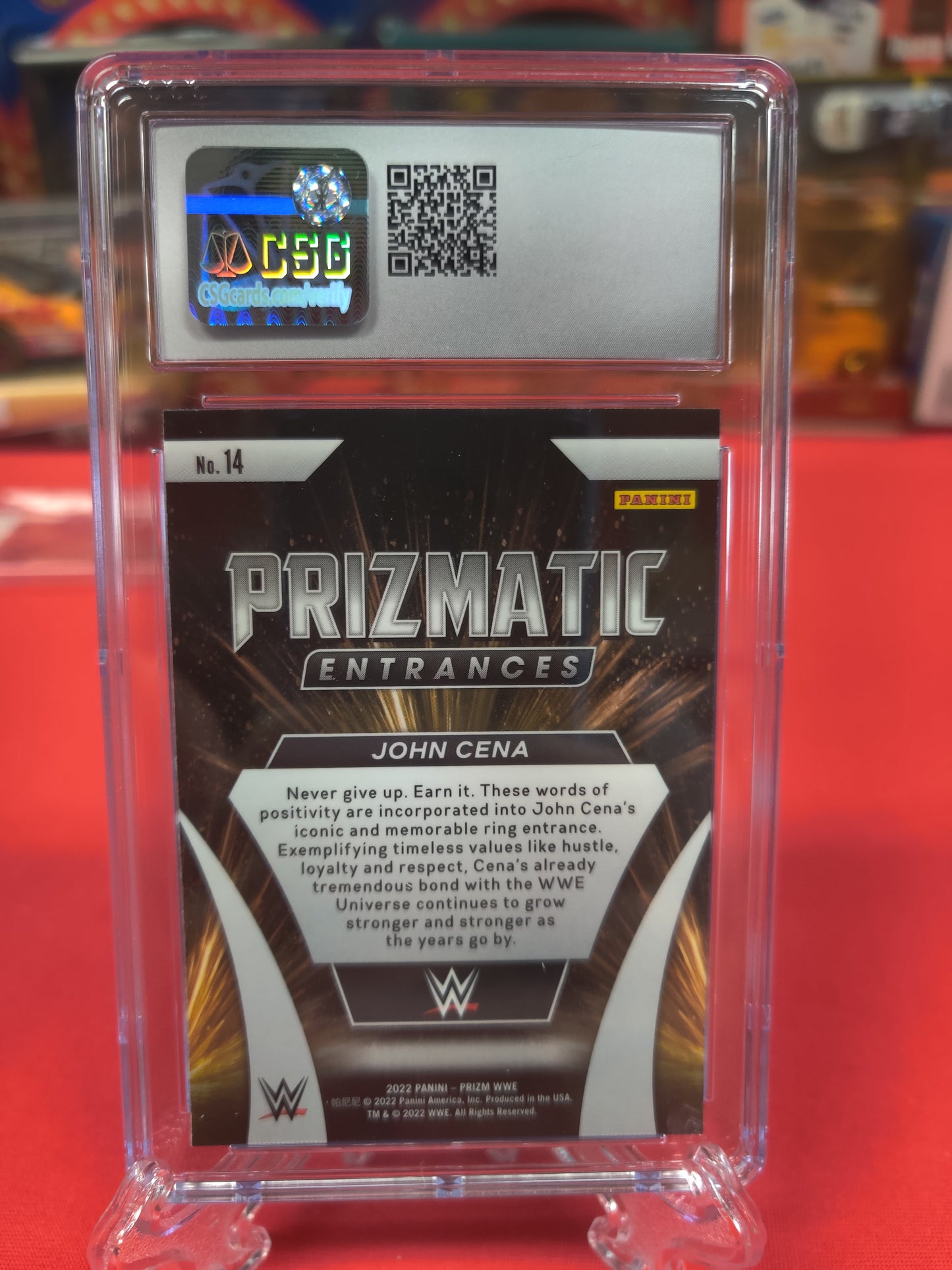 2022 panini prizm WWE Prizmatic Entrances #14 John Cena