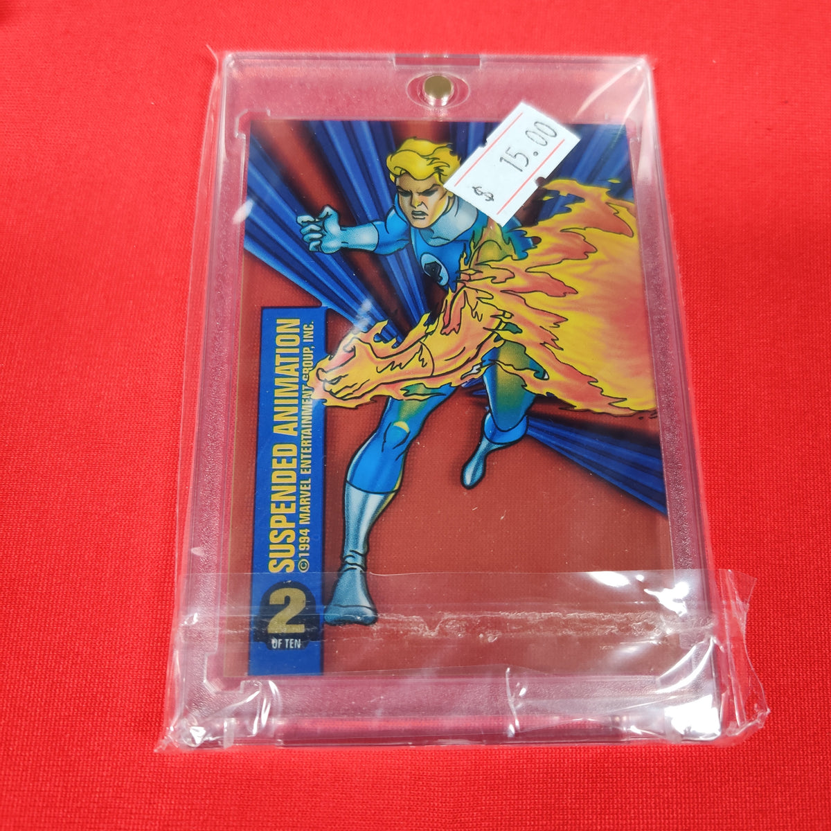 HUMAN TORCH MARVEL UNIVERSE 1994 SUSPENDED ANIMATION