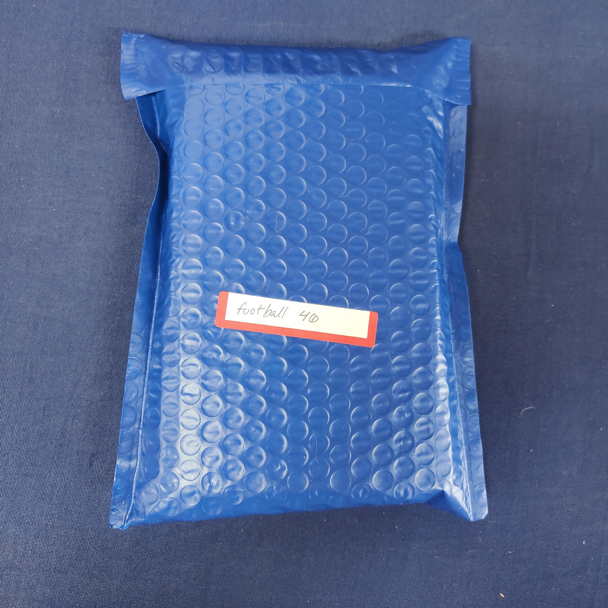 BLUE 40 PK FOOTBALL SLEEVED AND TOP LOADED CARDS