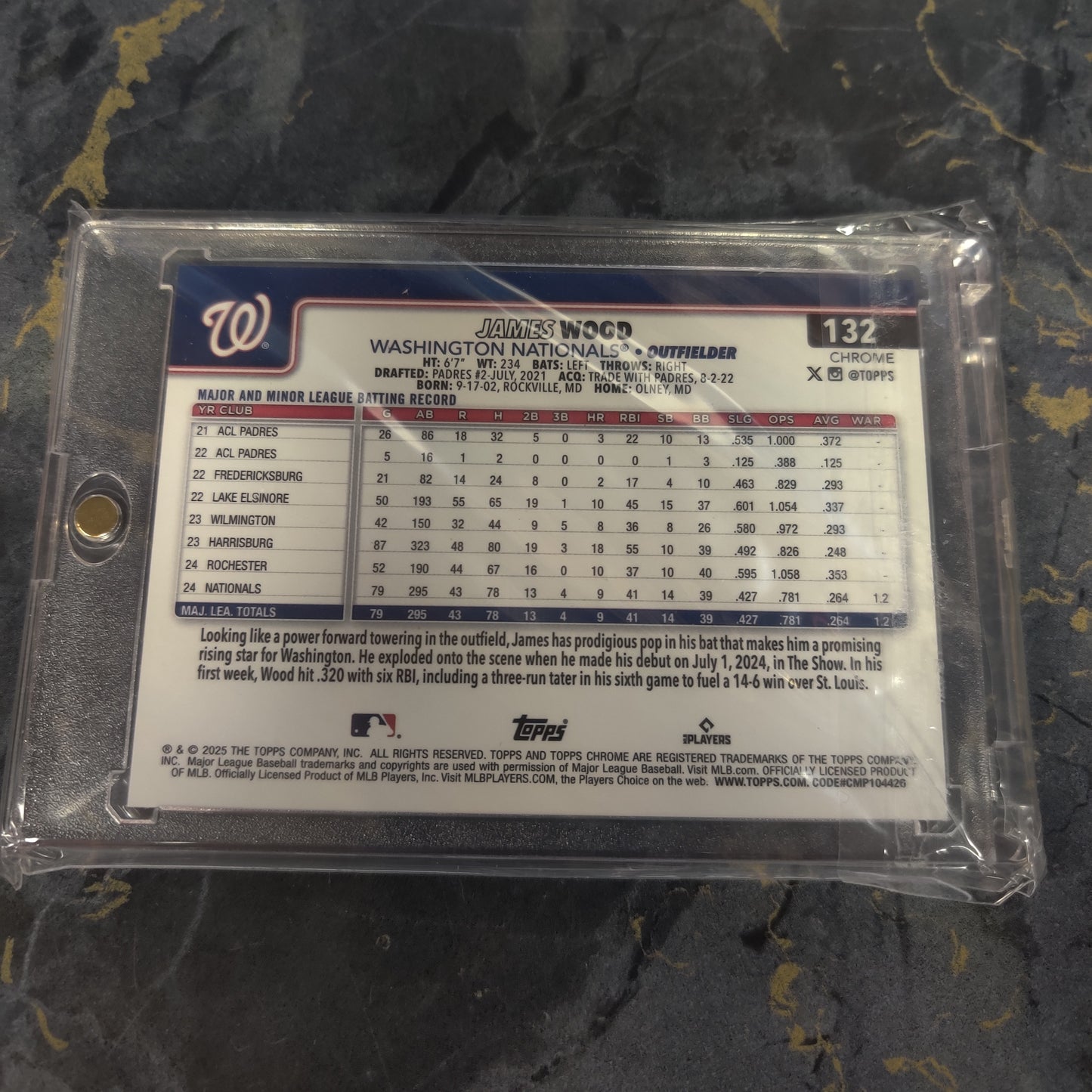 JAMES WOOD WASHINGTON NATIONALS 059/150