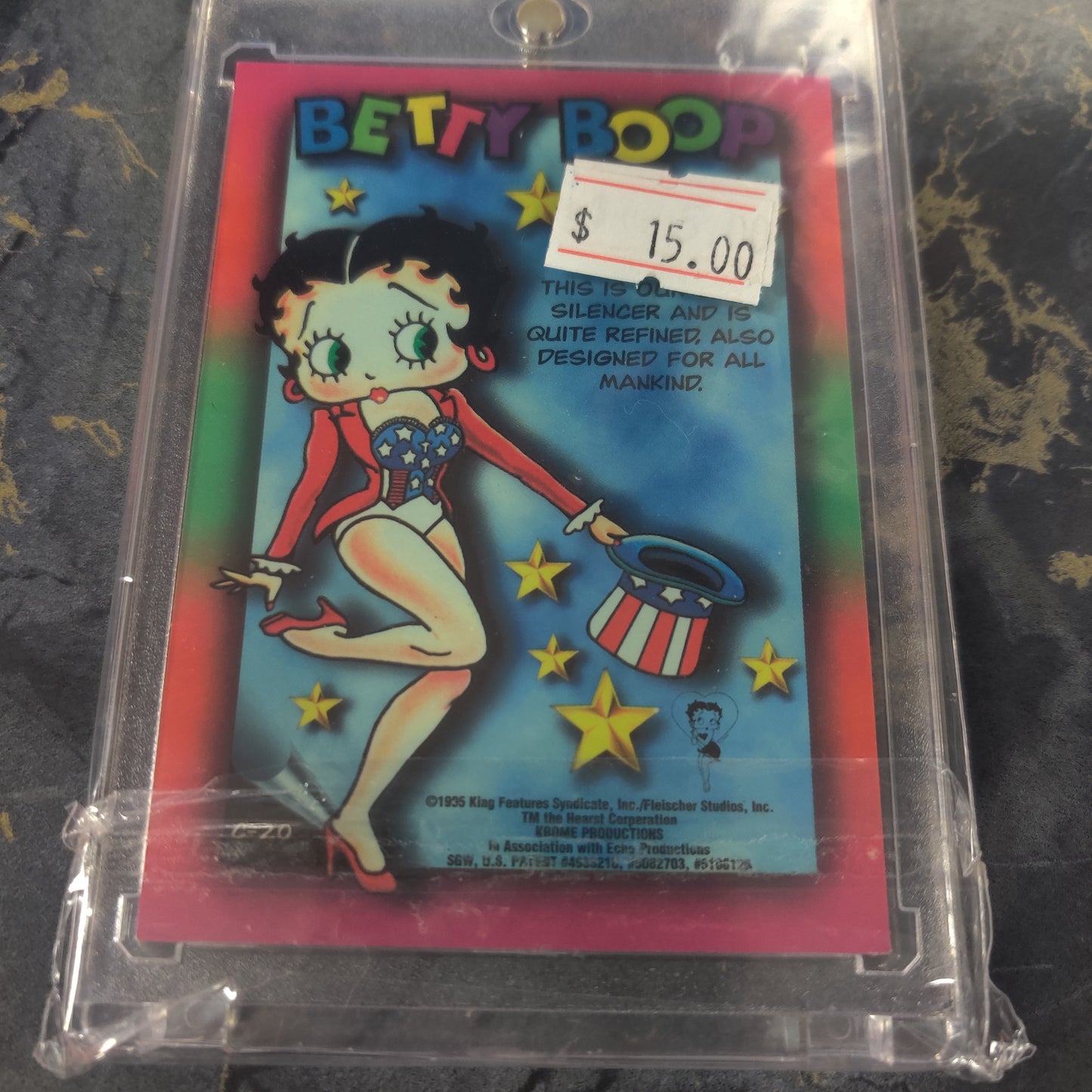 BETTY BOOP SOUP SILENCER 1995 card