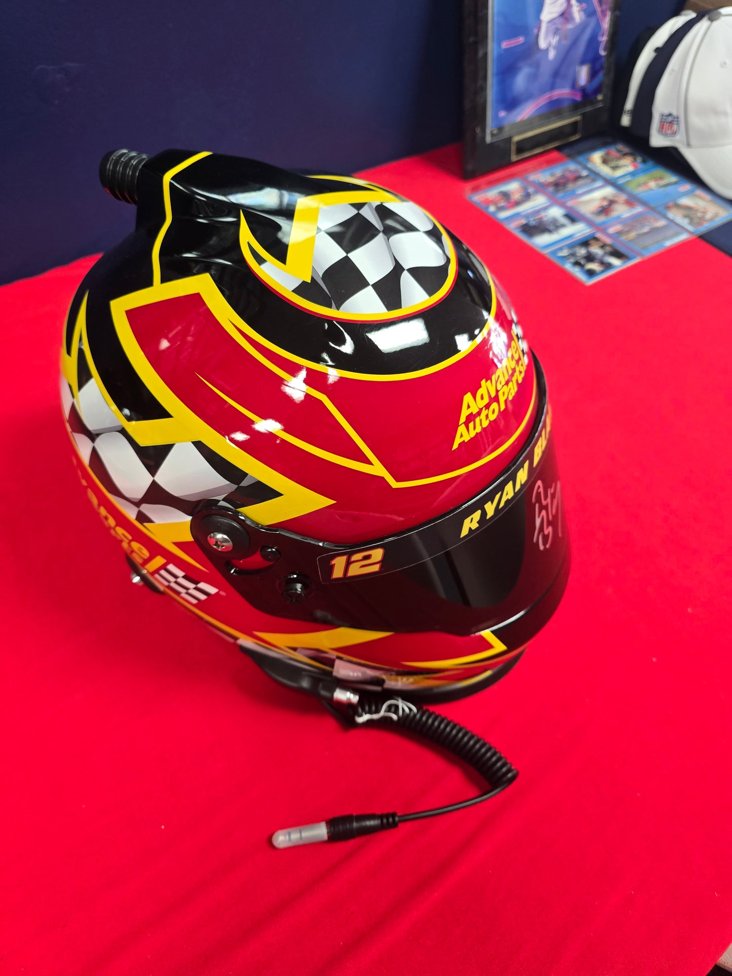 Ryan Blaney Nascar helmet