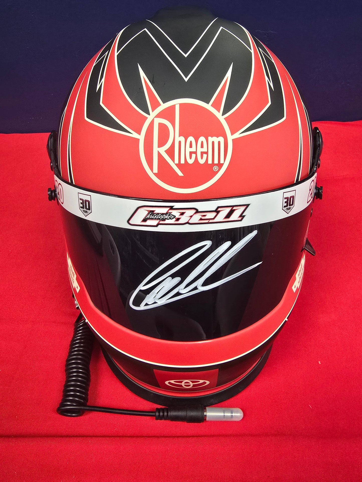 Nascar Helmet with Rheem Decal