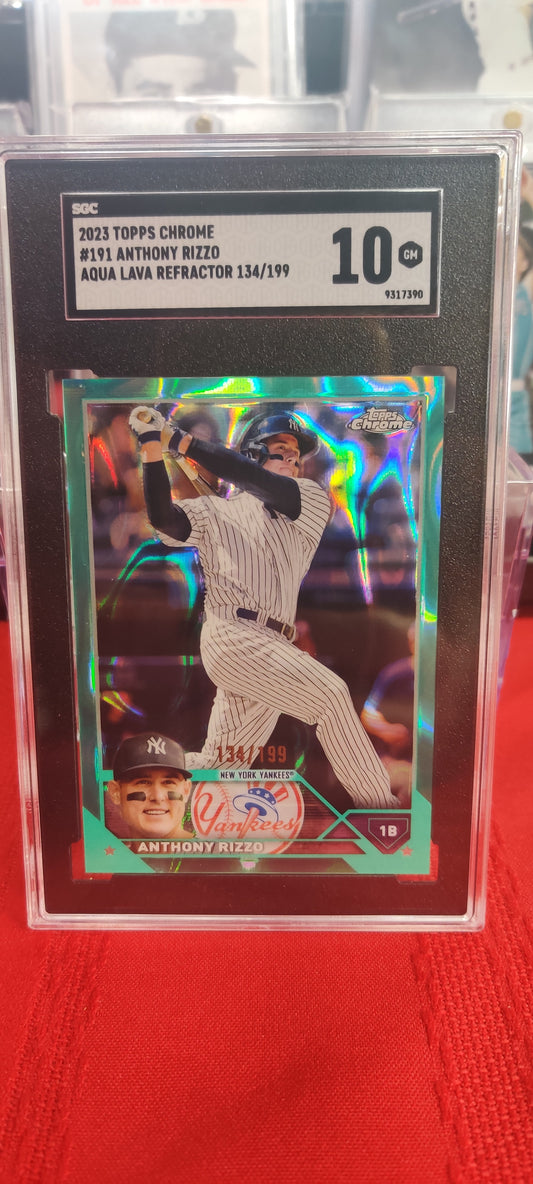 Anthony Rizzo CHROME AQUA LAVA REFRACTOR  134/199