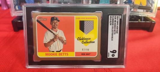 Mookie Betts Clubhouse Collection Relic Gold 82/99 (Patch Card)