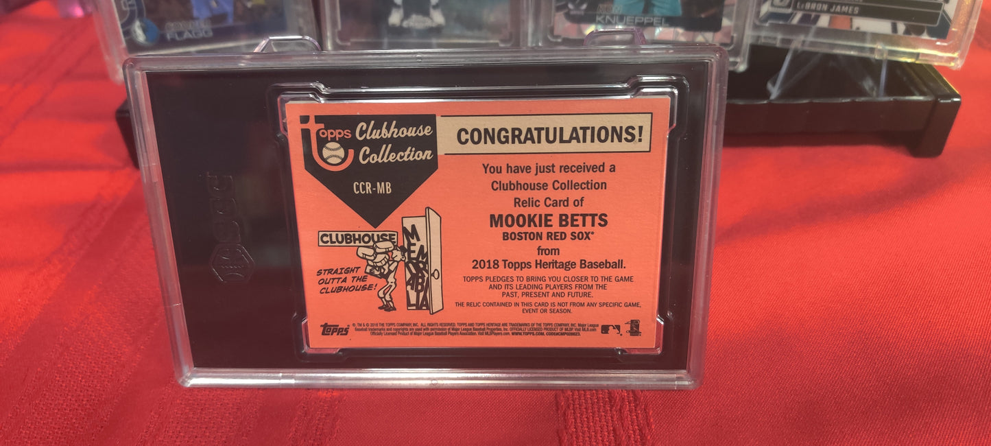 Mookie Betts Clubhouse Collection Relic Gold 82/99 (Patch Card)