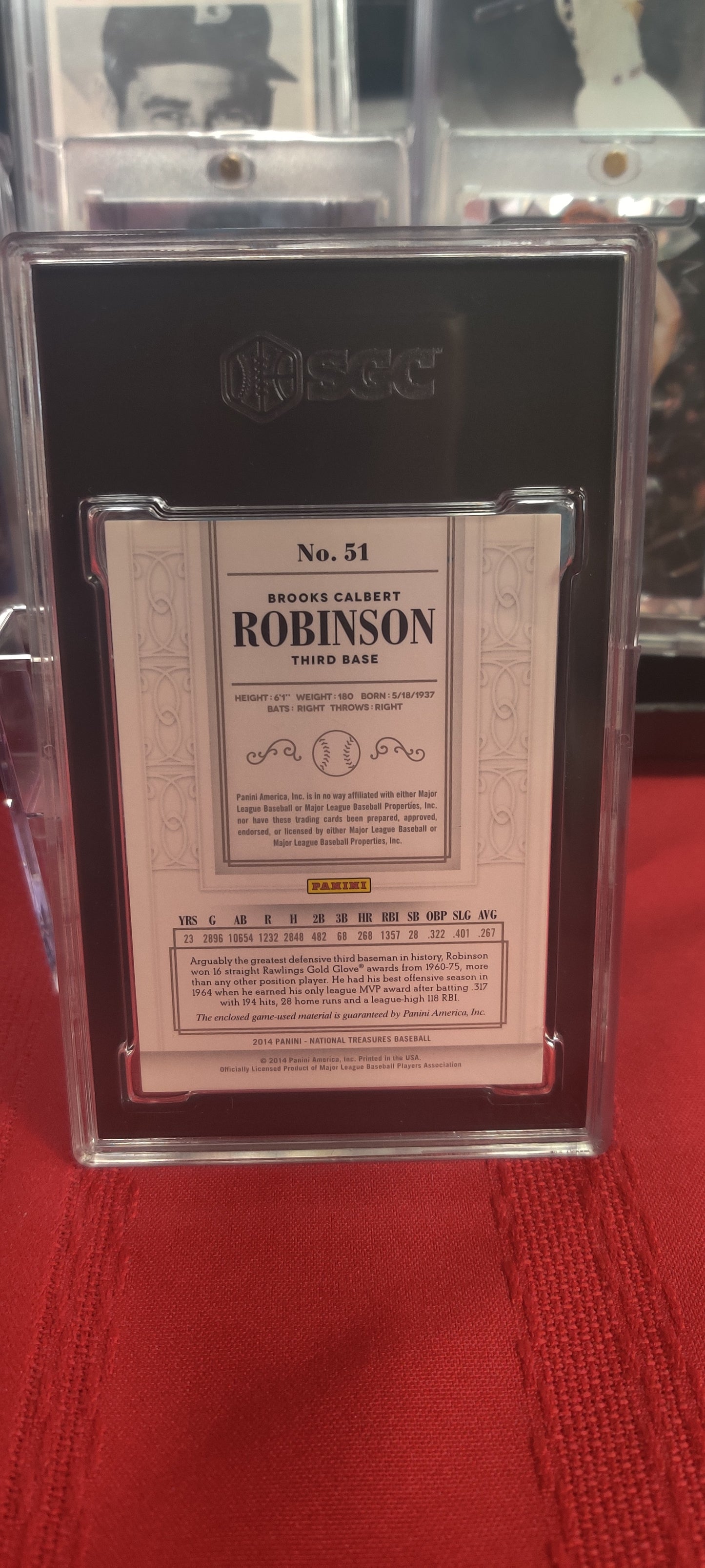 Brooks Calbert Robinson Patch Card