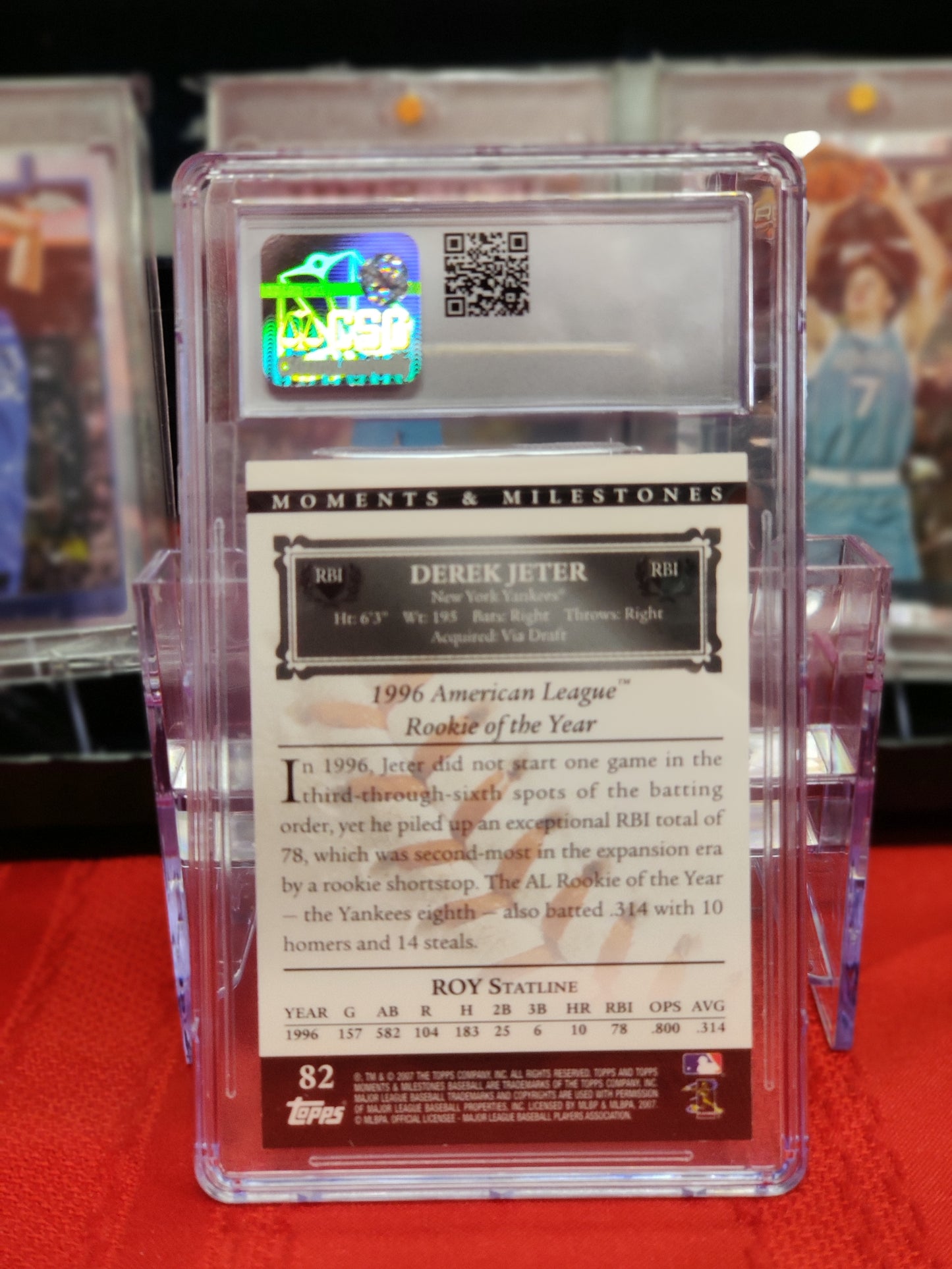 Derek Jeter Moments & Milestones card