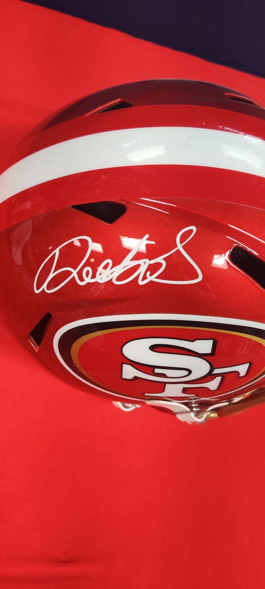 Sante Fe 49's replica helmet signed by Deebo Samuel
