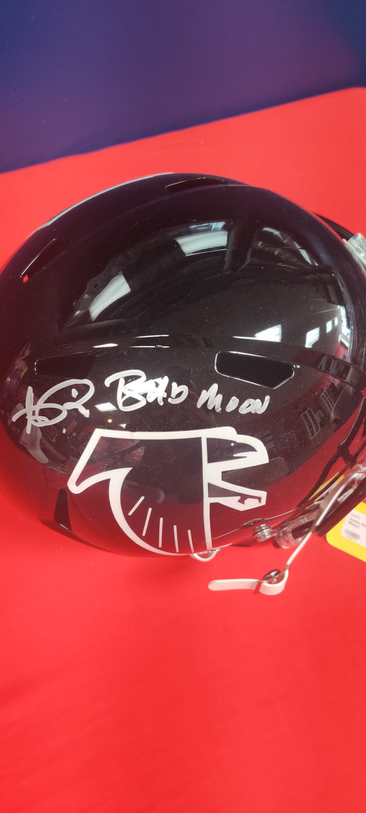 "Bad Moon" Andre Rison signed replica hemlet