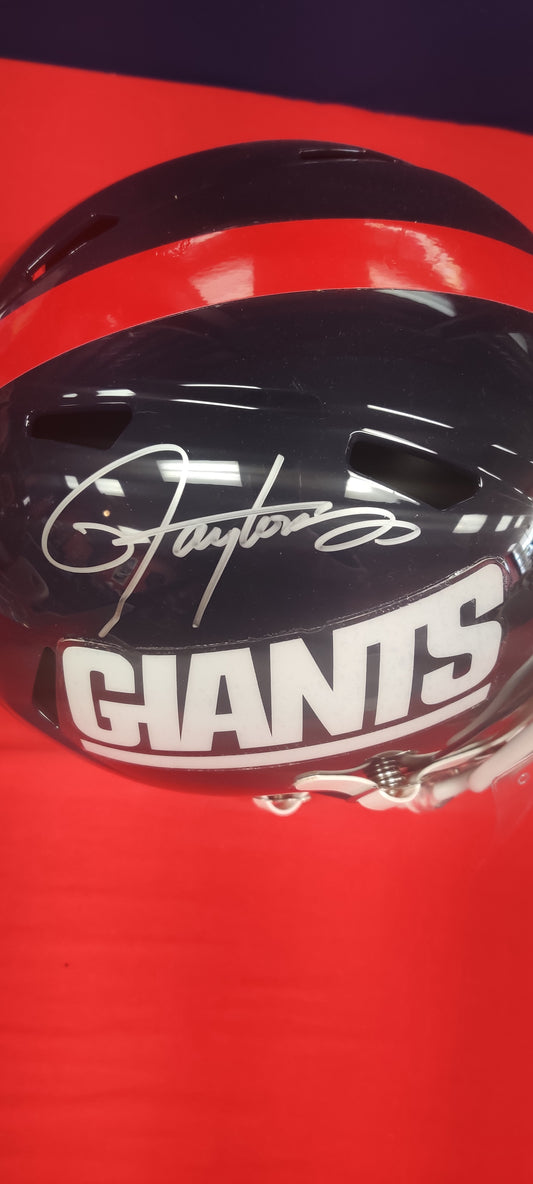 New York Giants Replica helmet signed by Lawrence Taylor