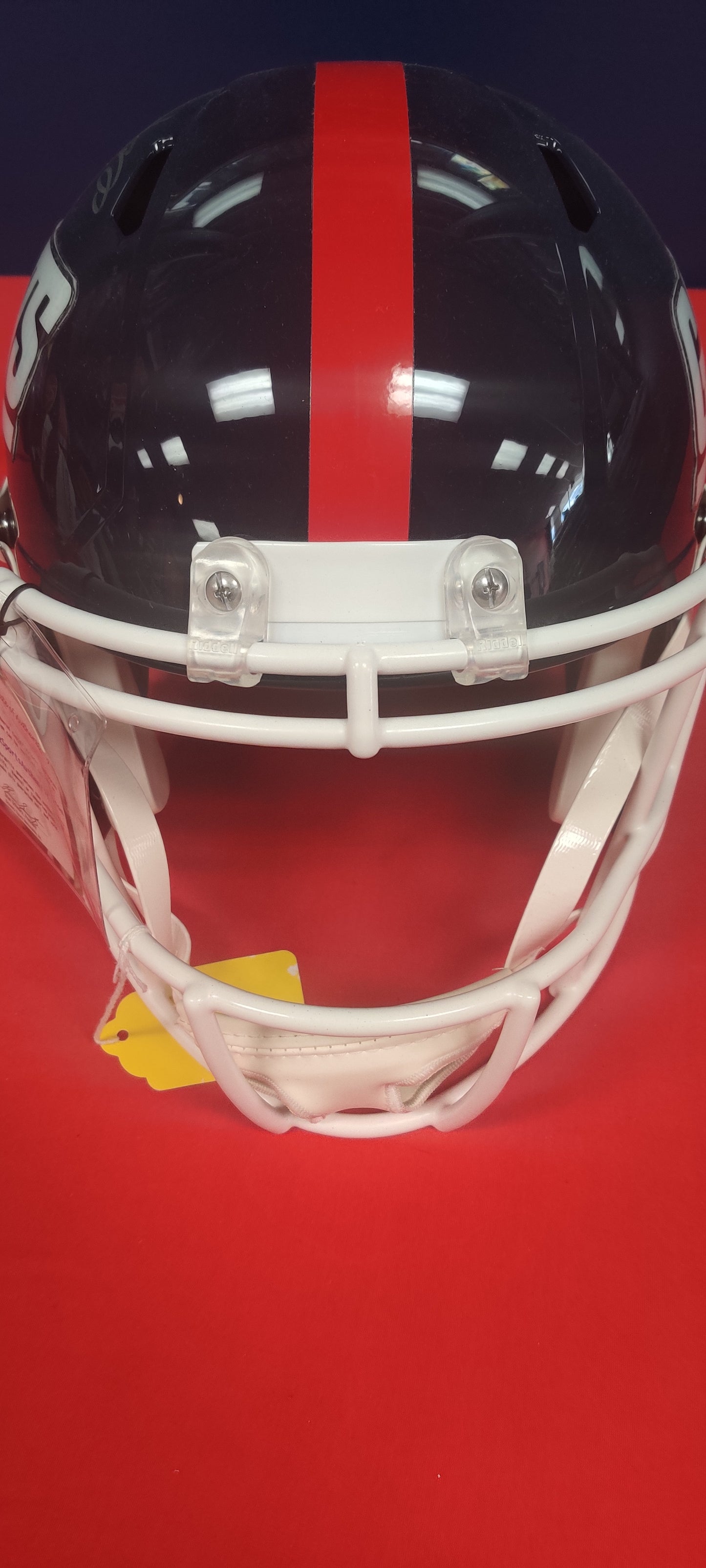 New York Giants Replica helmet signed by Lawrence Taylor
