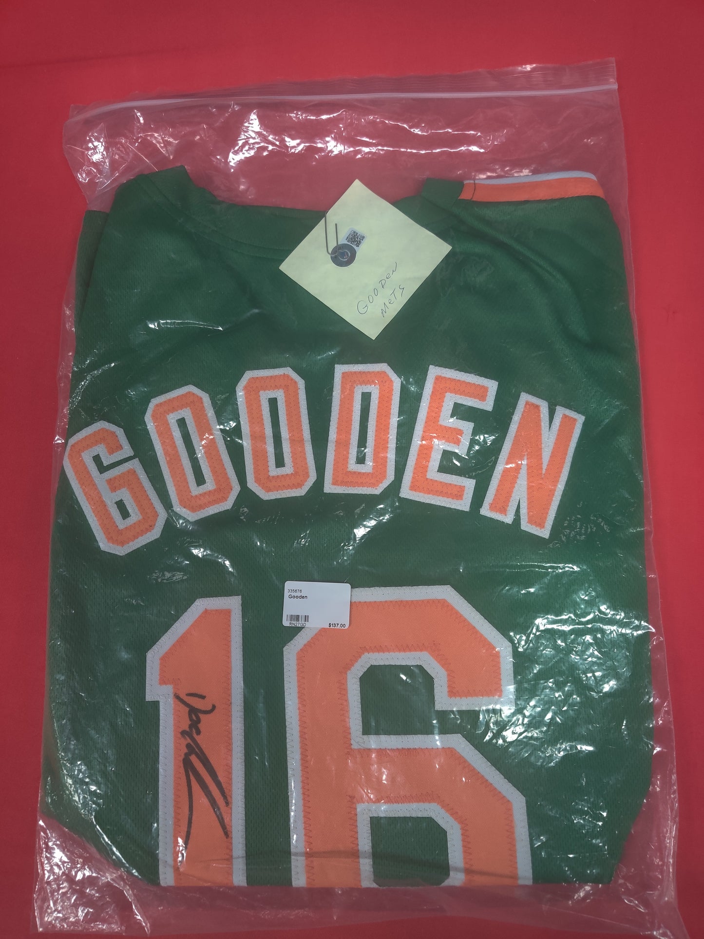 Dwight Gooden Autograph jersey