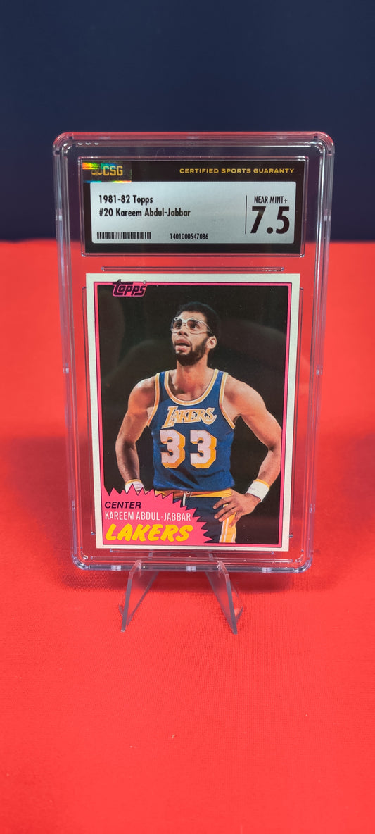 1981-82 Topps #20 Kareem Abdul-Jabbar