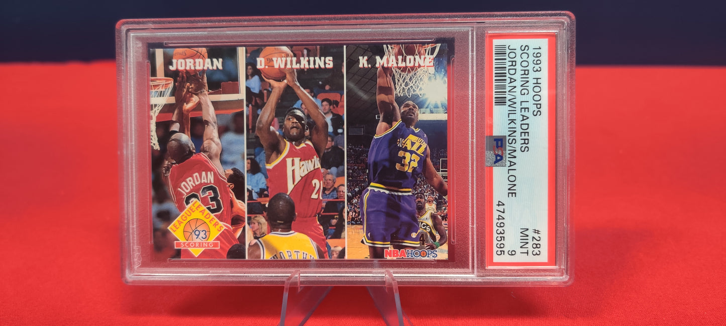 1993 Hoops Scoring Leaders Jordan/Wilkins/Malone
