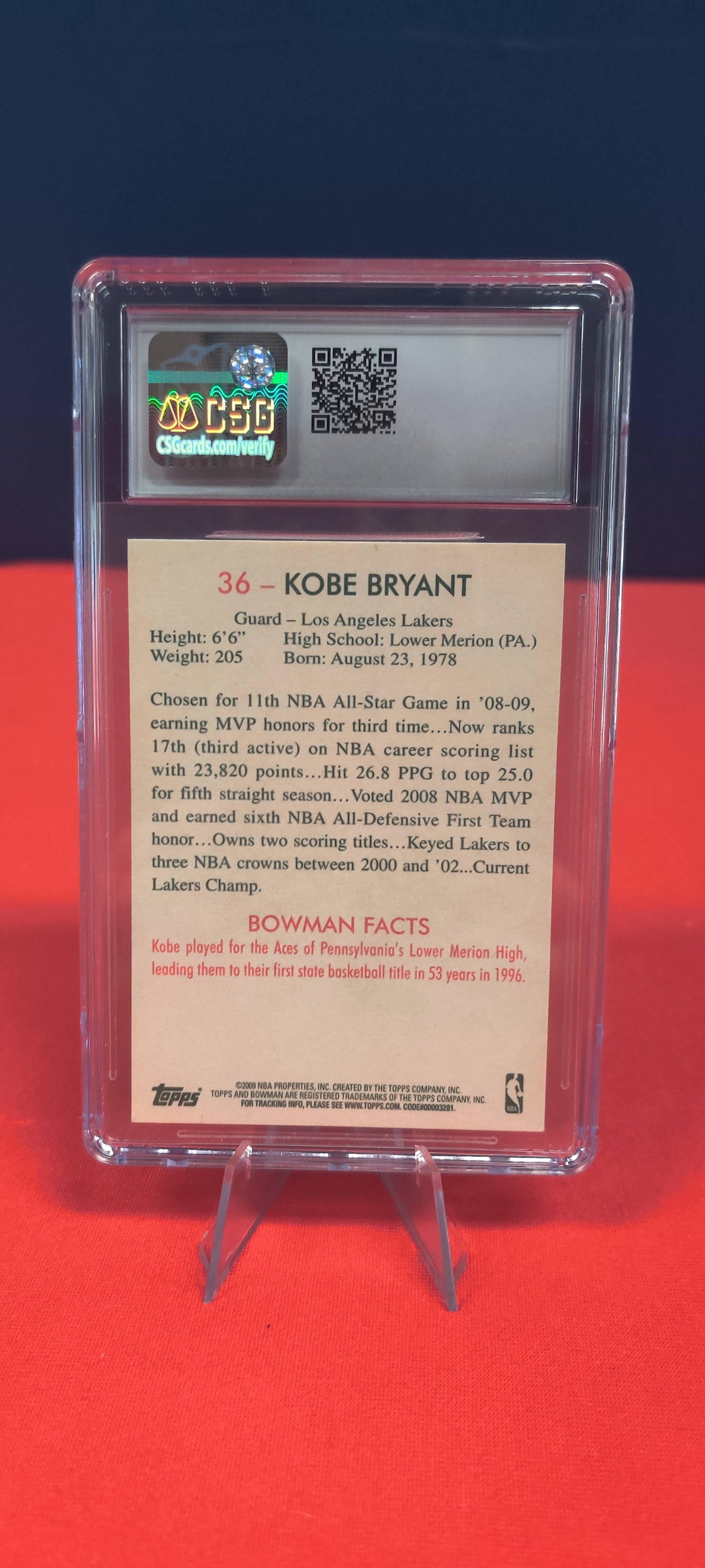 2009-10 Bowman '48 #36 Kobe Bryant