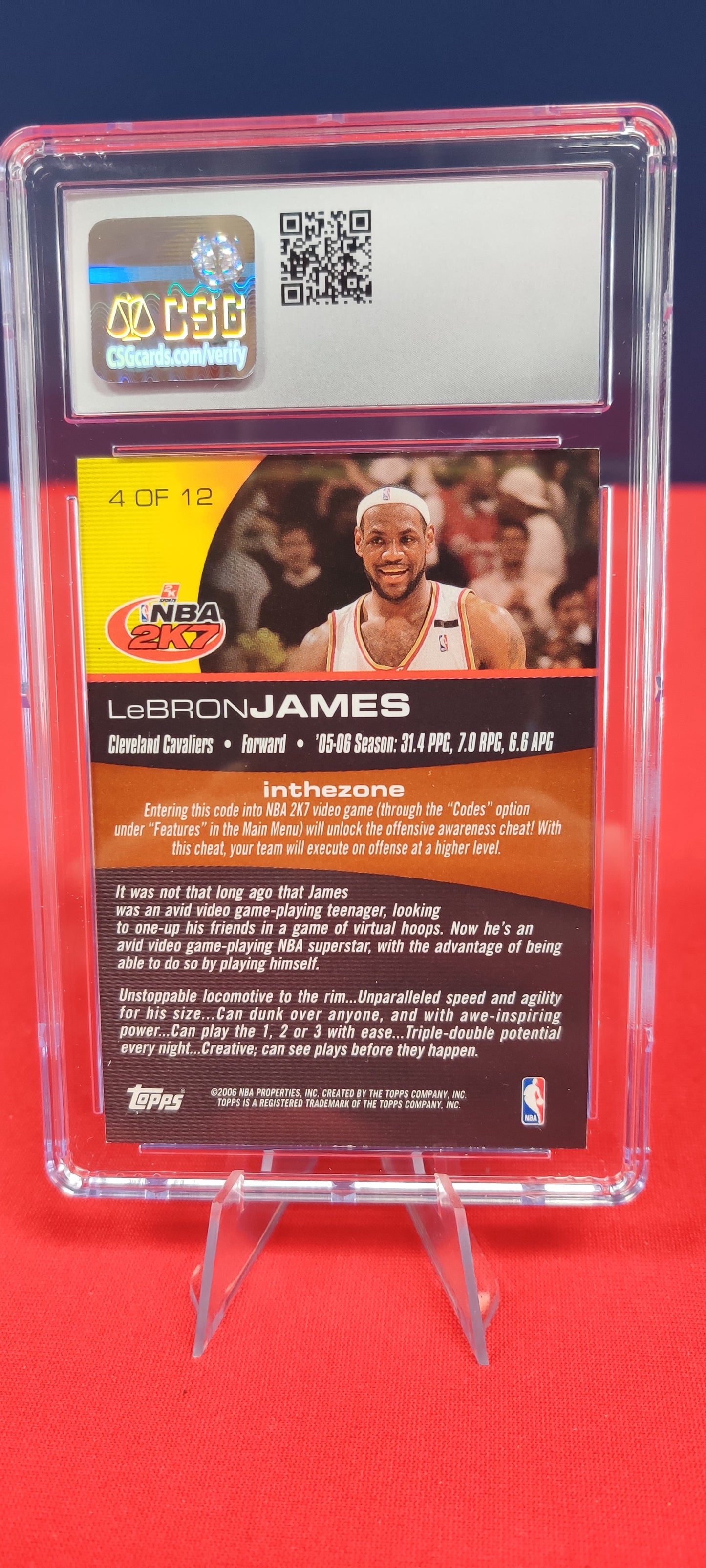 2006-07 Topps 2K7 Promotion #4 LeBron James