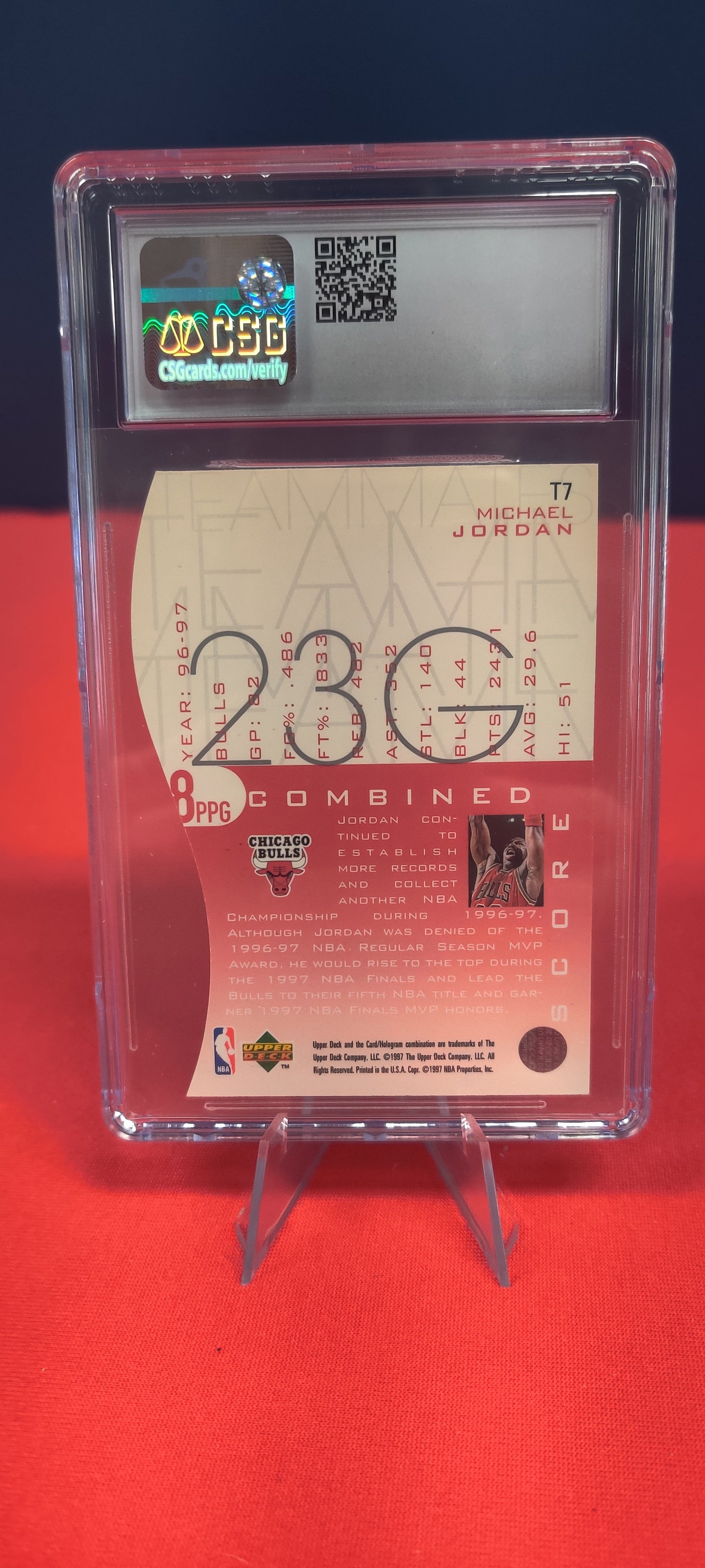 1997-98 Upper Deck Teammates #T7 Micheal Jordan