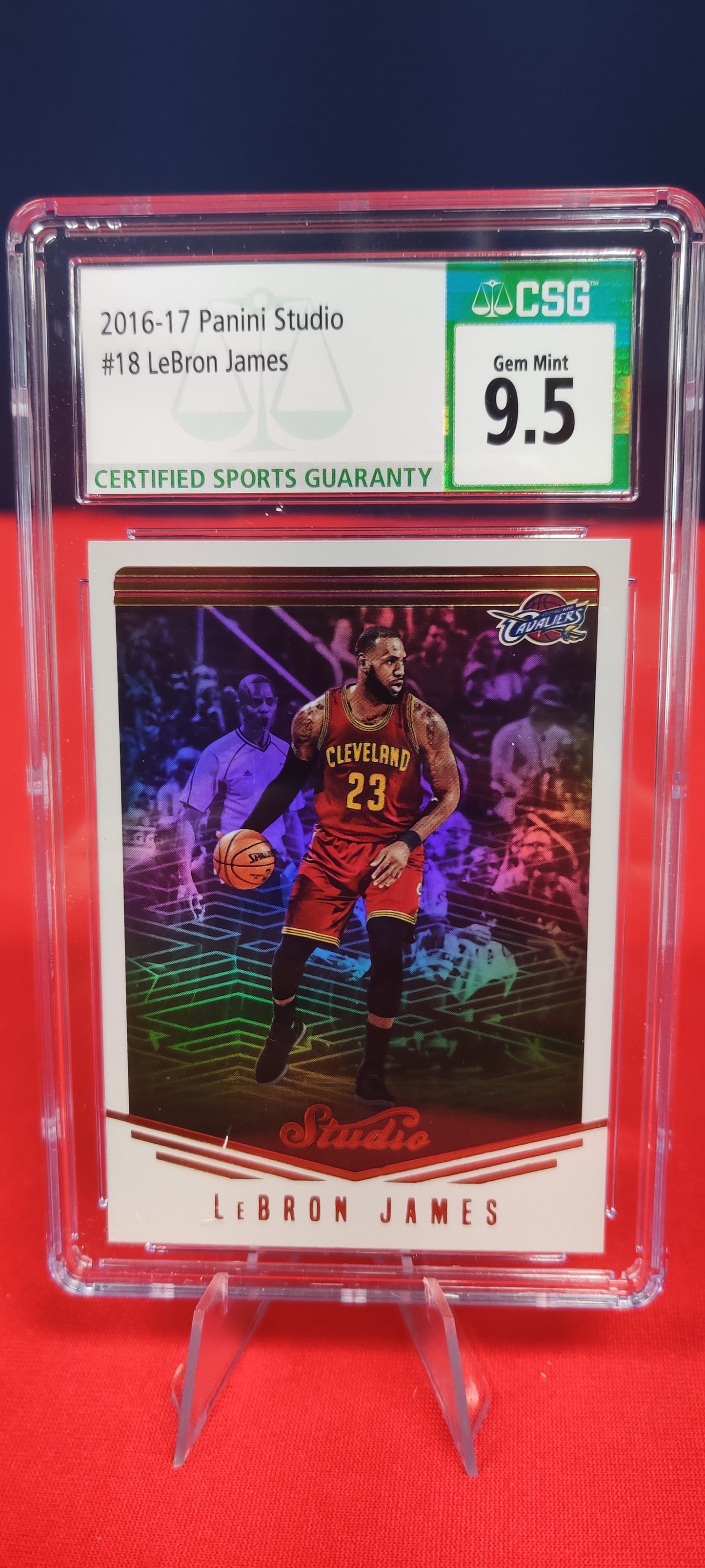 2016-17 Panini Studio #18 LeBron James