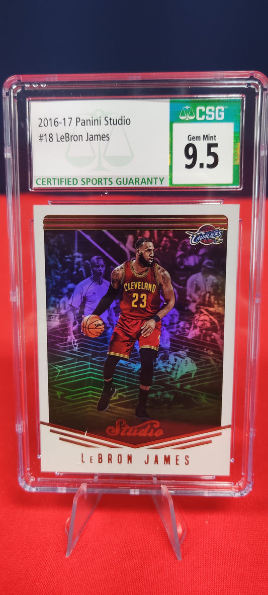 2016-17 Panini Studio #18 LeBron James
