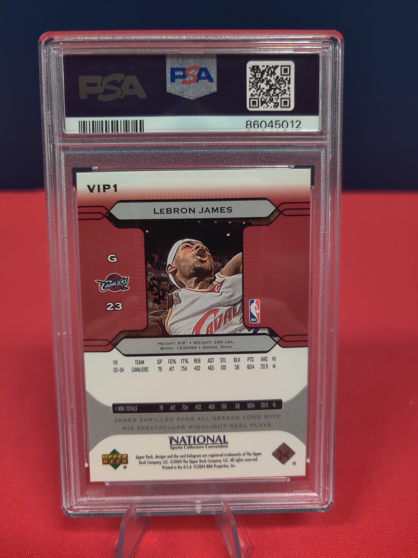 2004 Upper Deck LeBron James CLeveland National Set