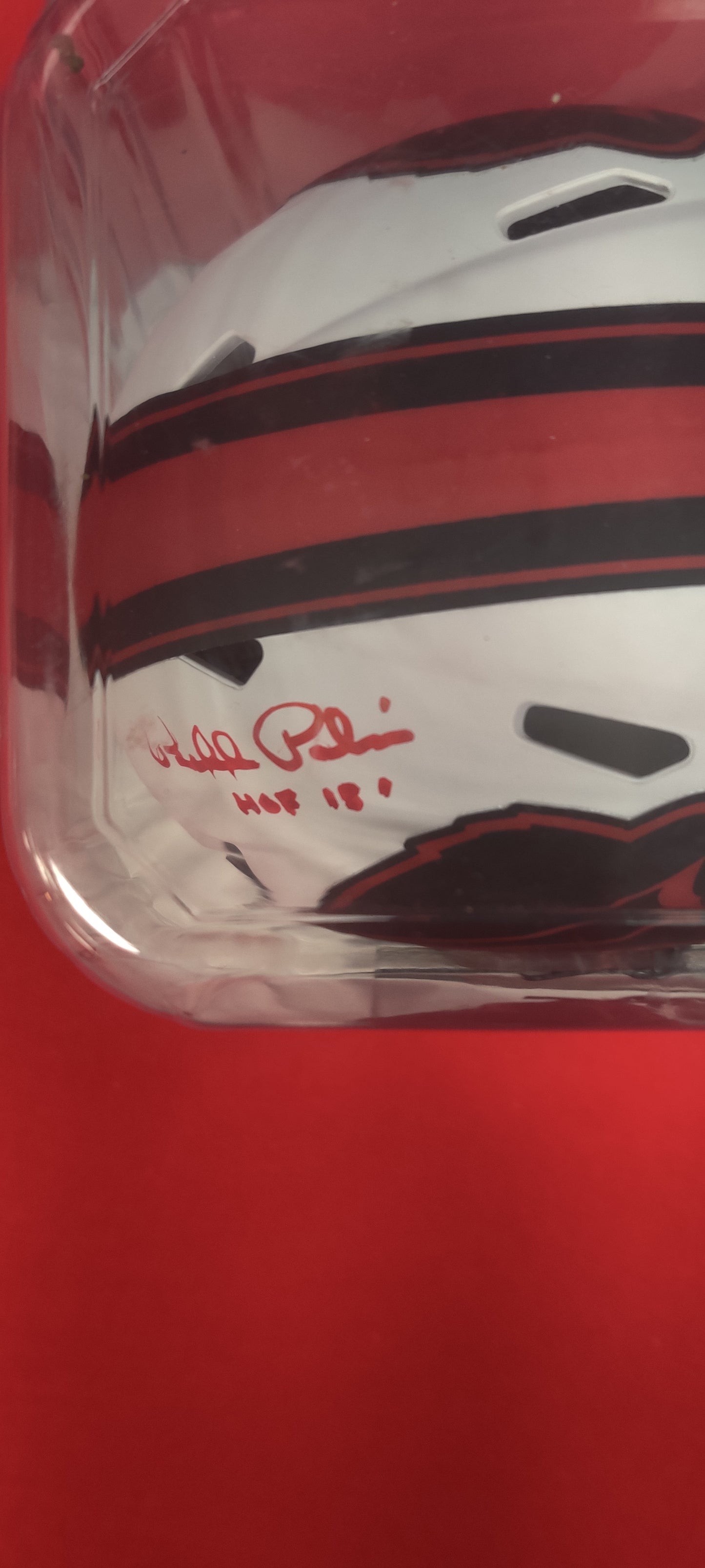 NFL Mini Helmet, Autographed by Bill Pollan