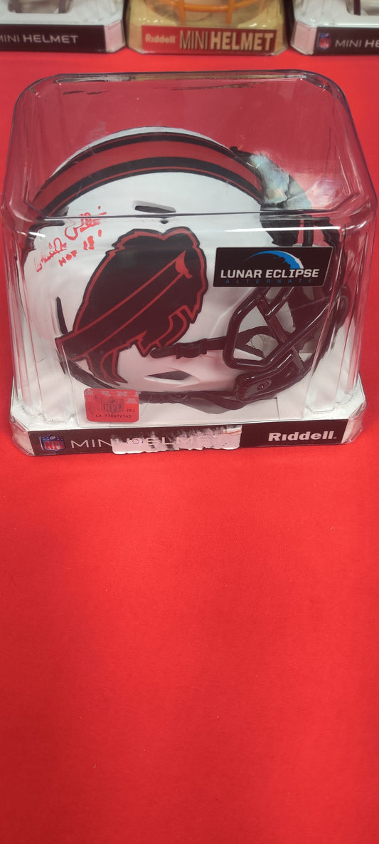 NFL Mini Helmet, Autographed by Bill Pollan