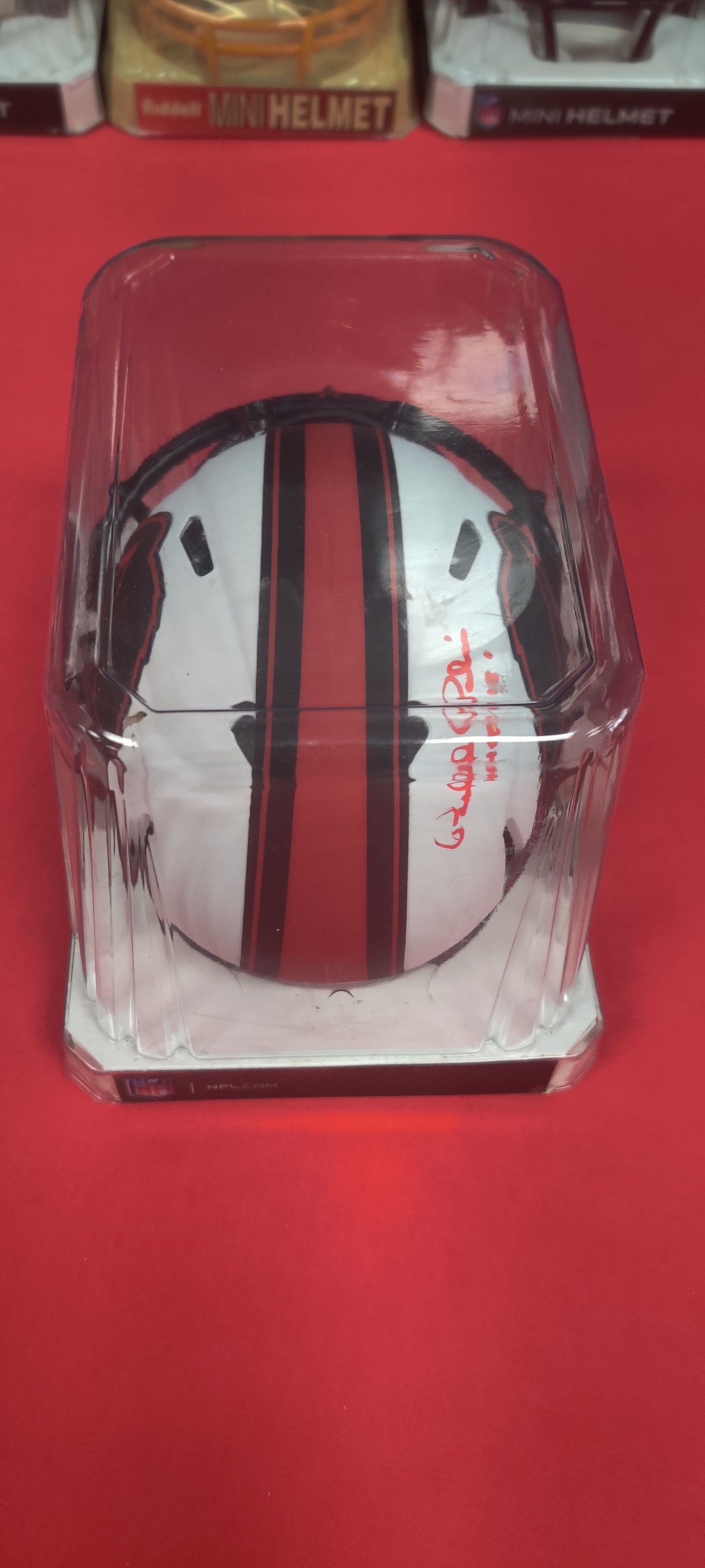 NFL Mini Helmet, Autographed by Bill Pollan
