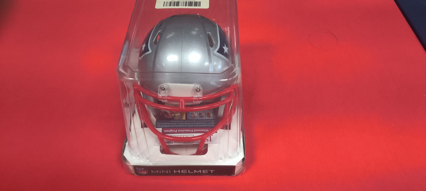 NFL Mini Helmet, Autographed by JC Jackson