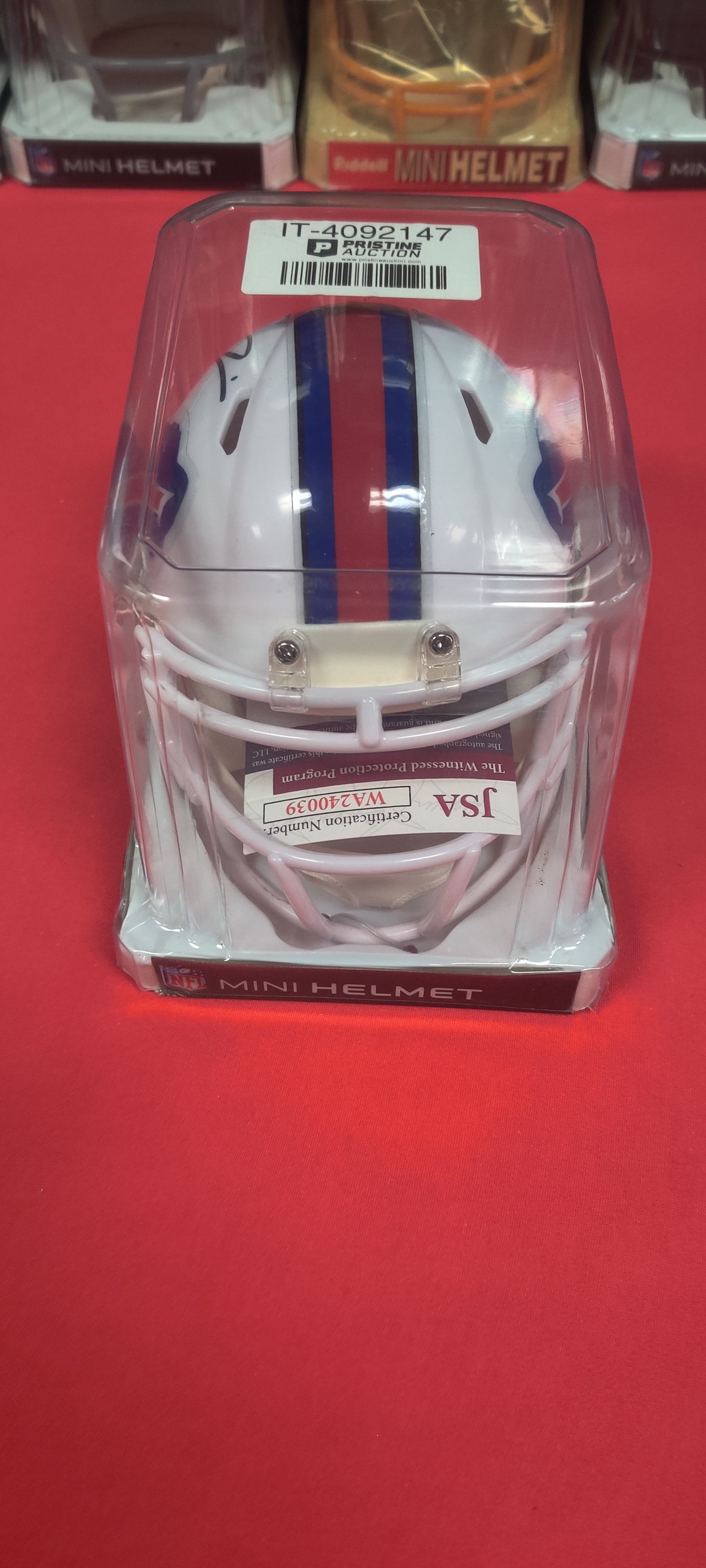 NFL Mini Helmet, Autographed by Gabriel Davis