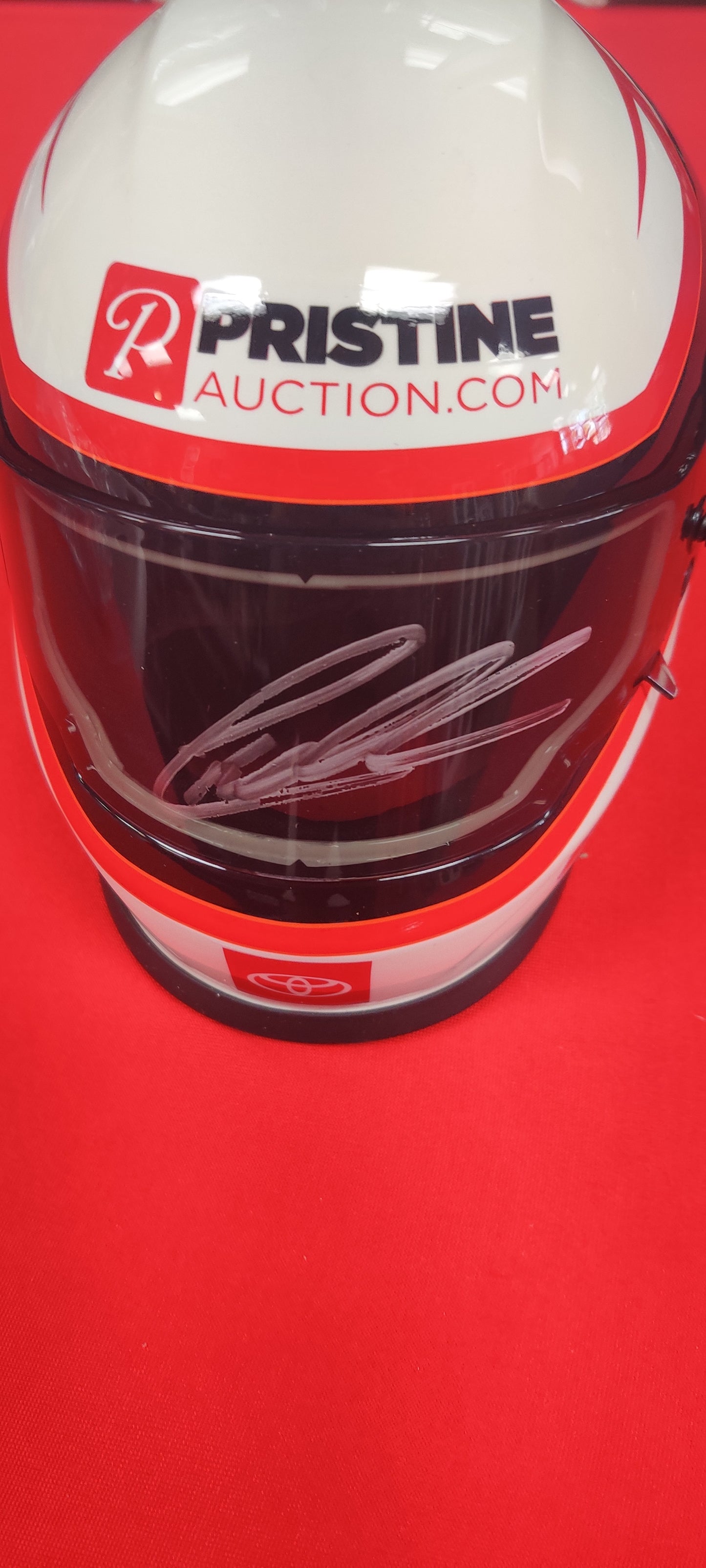 Nascar Mini helmet, Autographed by Christopher Bell