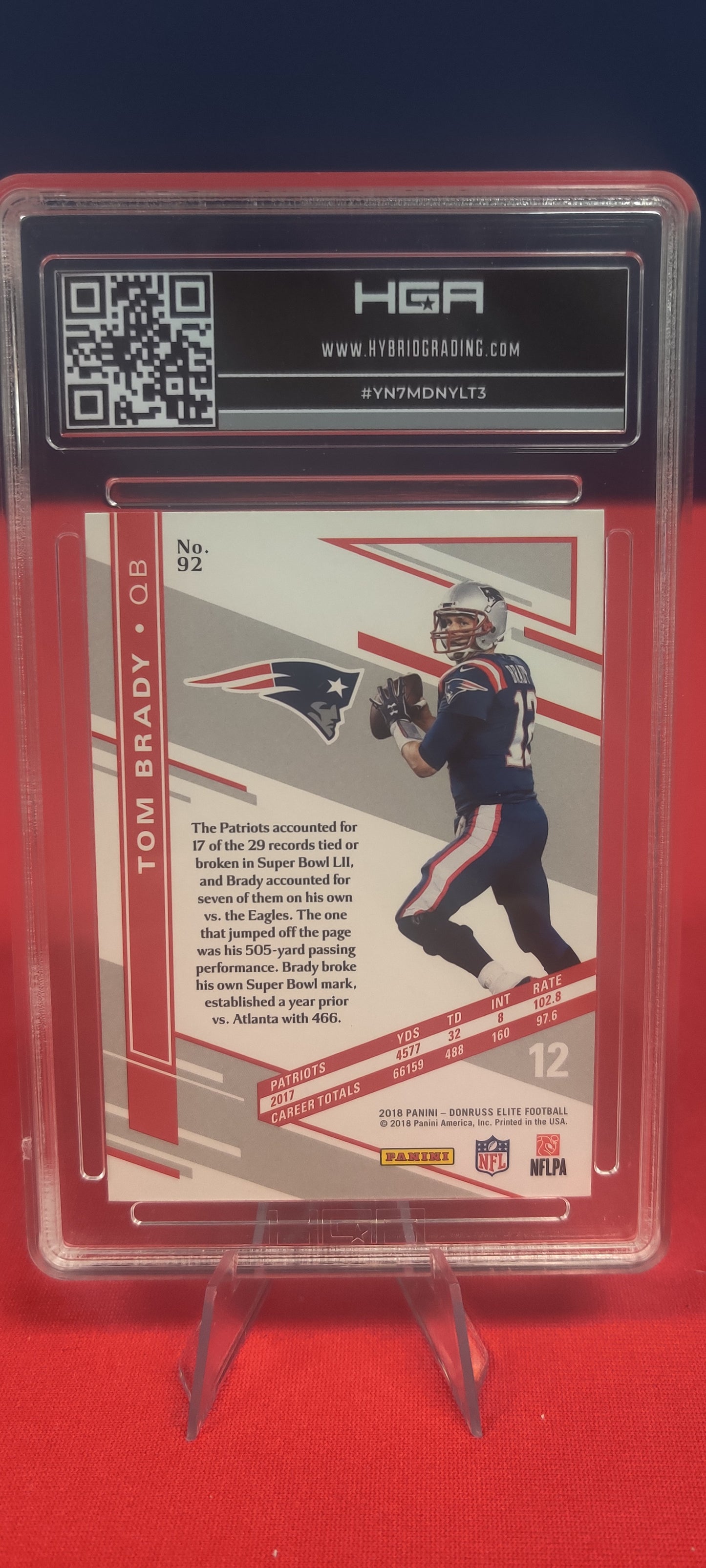 2018 Panini Elite #92 Tom Brady