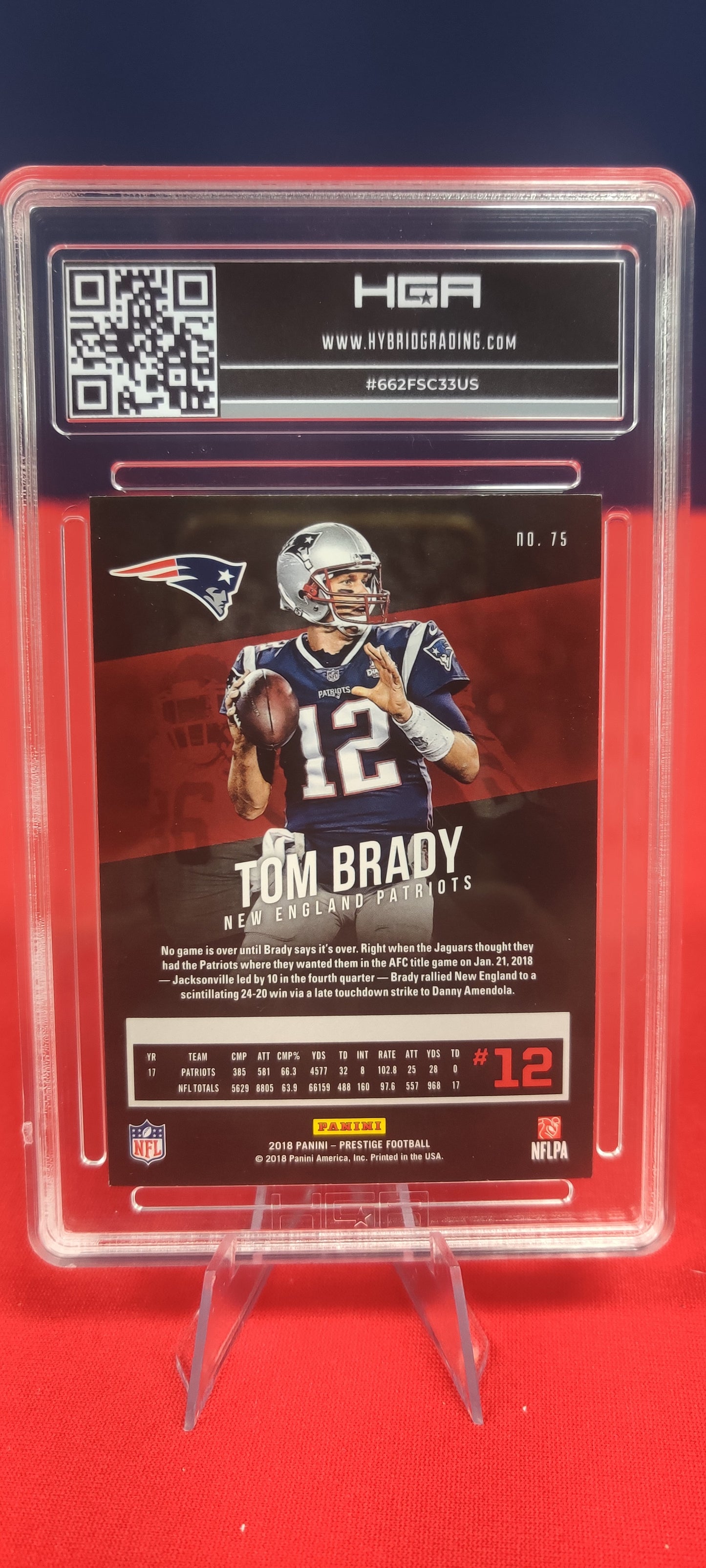 2018 Panini Prestige #75 Tom Brady