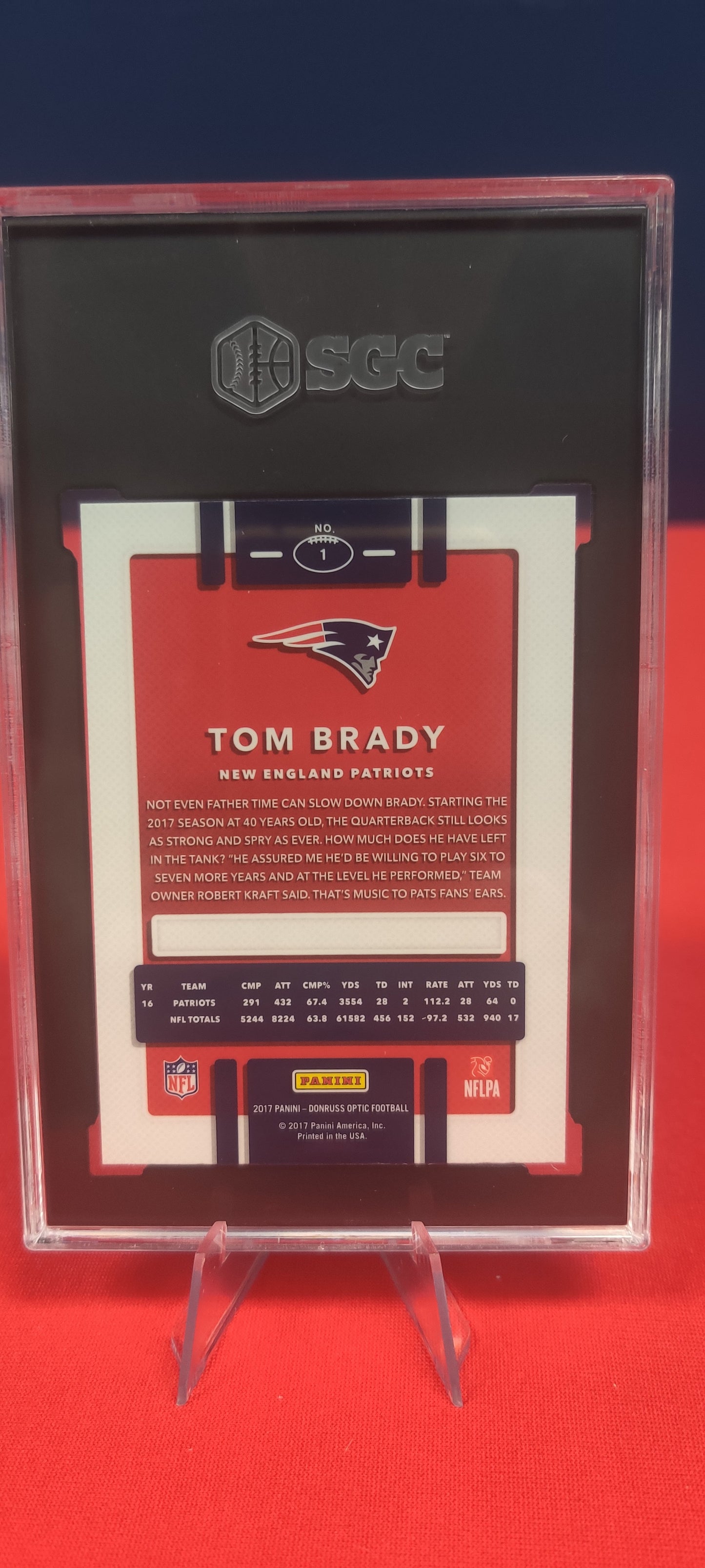 2017 Donruss Optic #1 Tom Brady