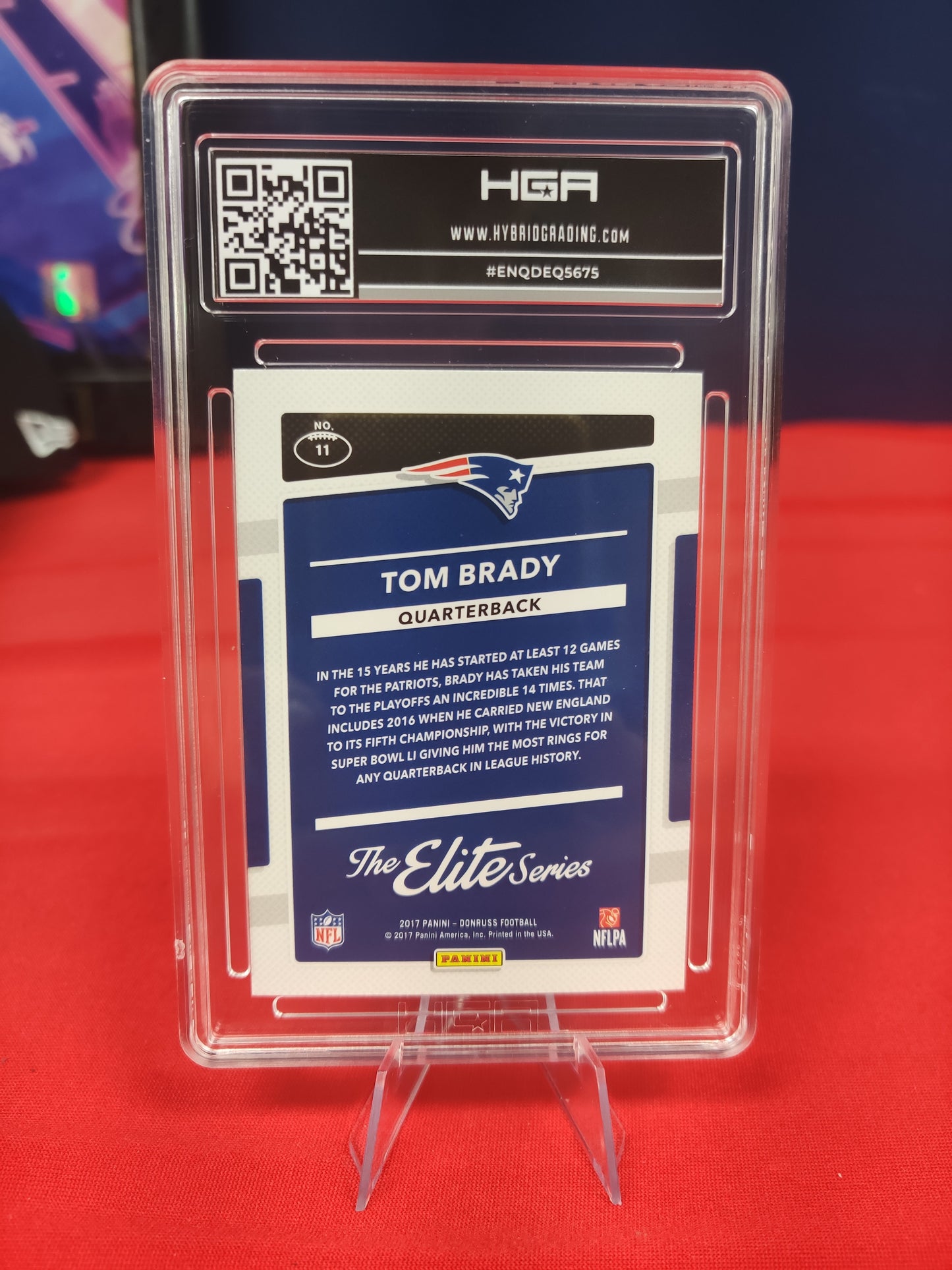 2017 Panini Donruss The Elite Series #11 Tom Brady