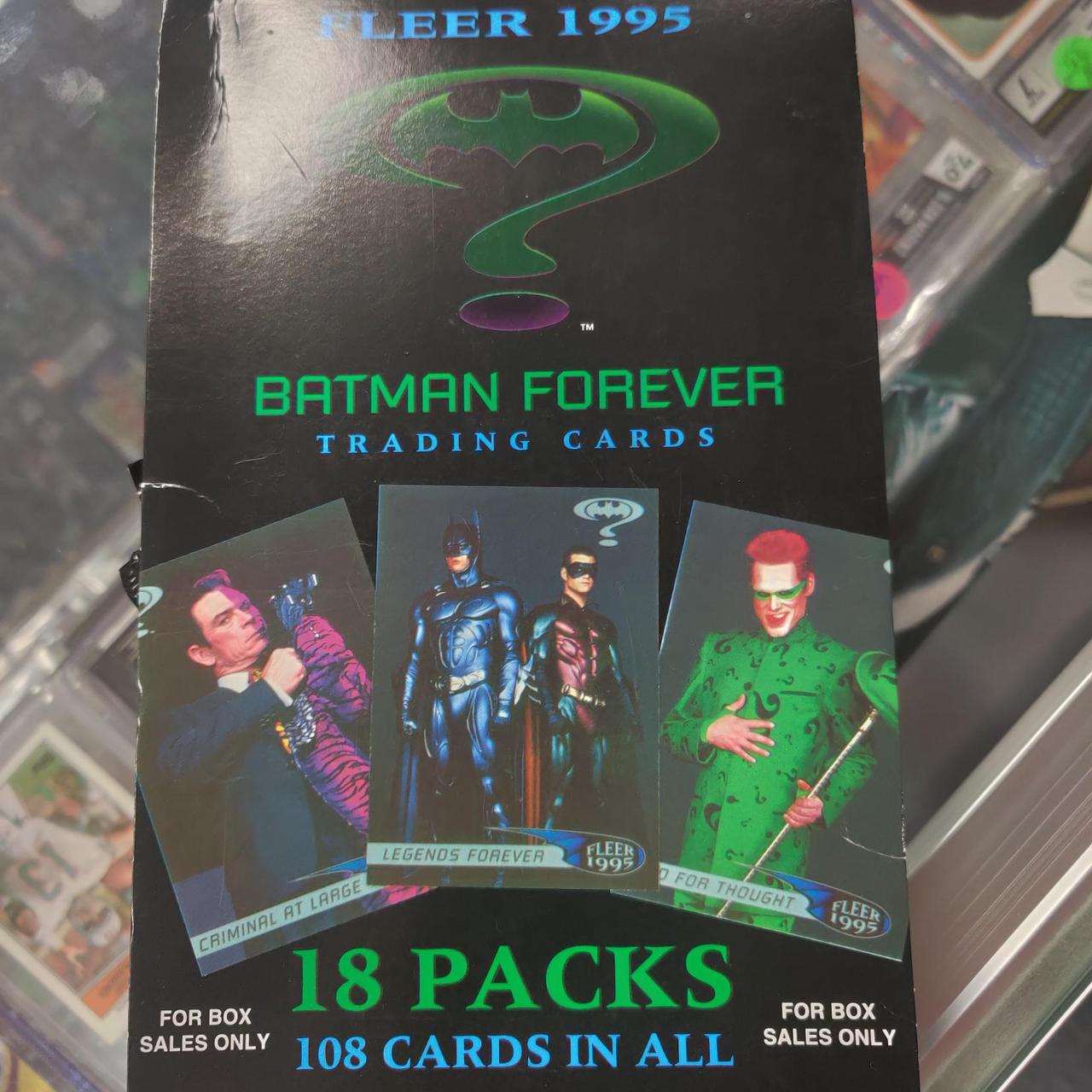 1995 Fleer Batman Forever trading cards 18 packs