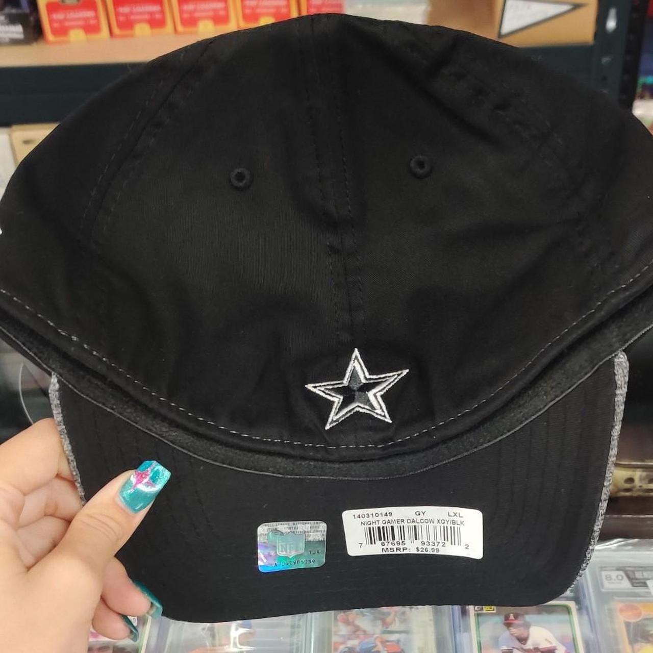 New Era Dallas Cowboys black & gray heathered cap with black star logo, size L #cowboys #football